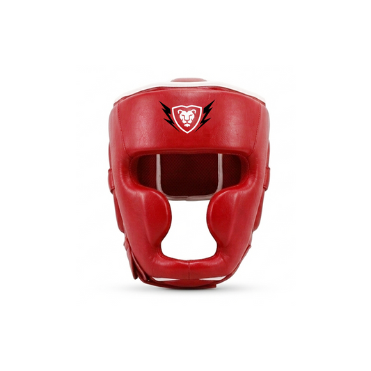 Cowhide Leather Boxing Sparring MMA Headguard