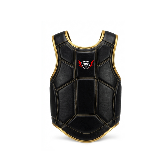 Cowhide Leather Chest Guard: Kickboxing & MMA Training
