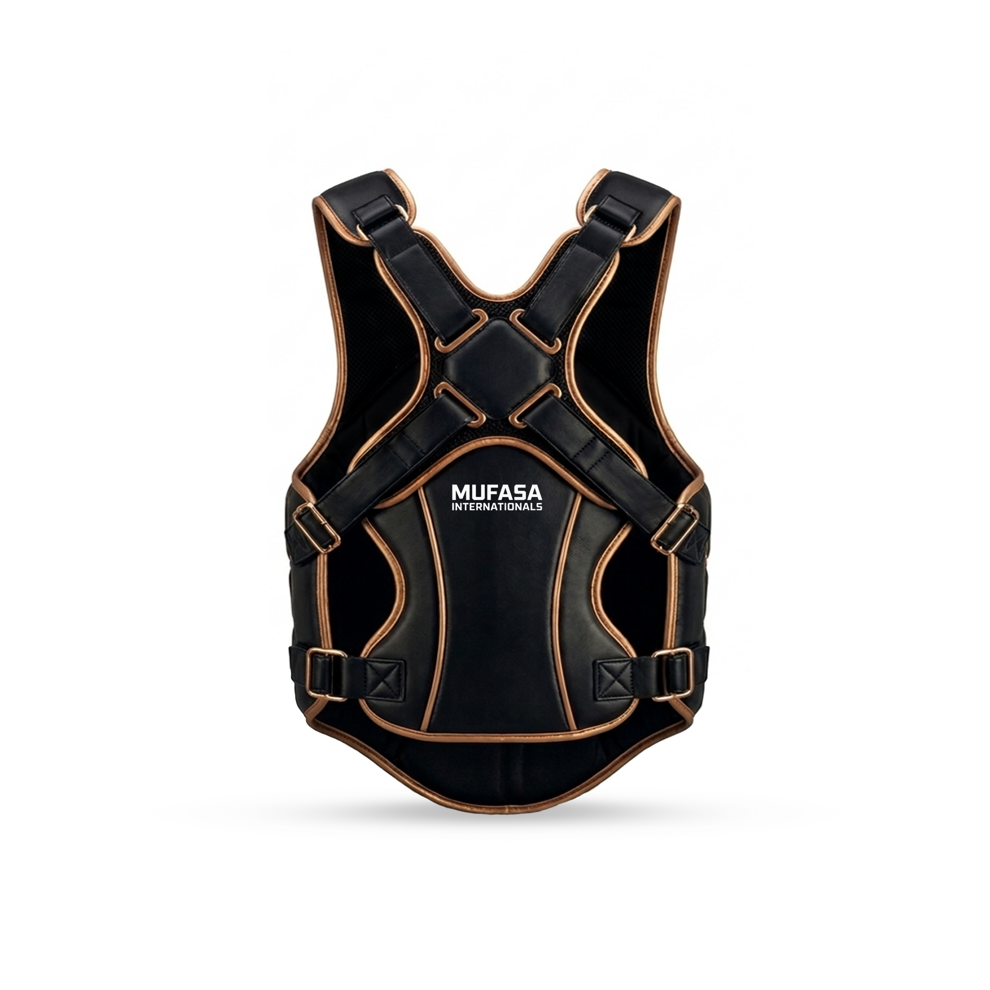 Cowhide Leather Chest Guard: Kickboxing & MMA Training