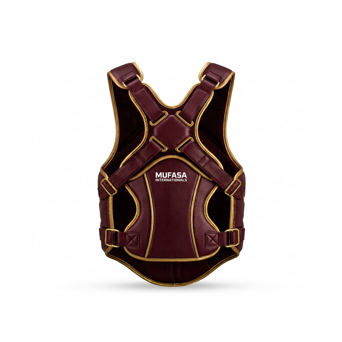 Cowhide Leather Chest Guard: Kickboxing & MMA Training