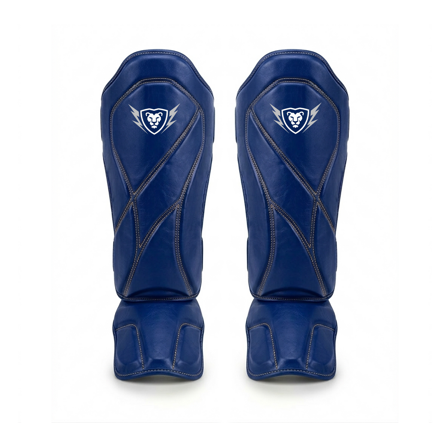 Cowhide Leather Boxing Shin Guards – Durable Training Gear