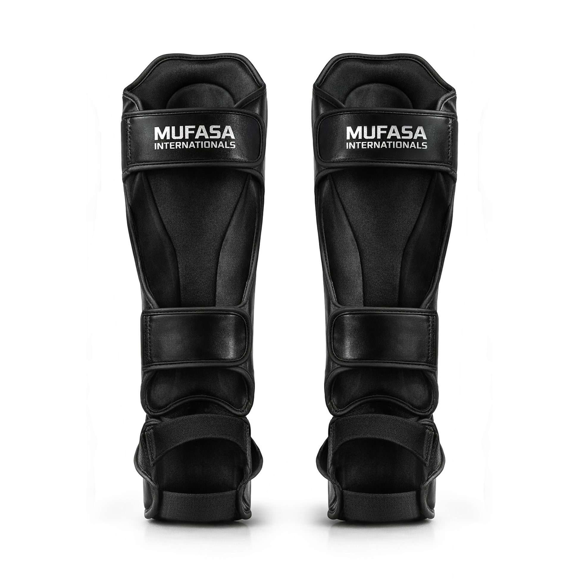 Cowhide Leather Boxing Shin Guards – Durable Training Gear