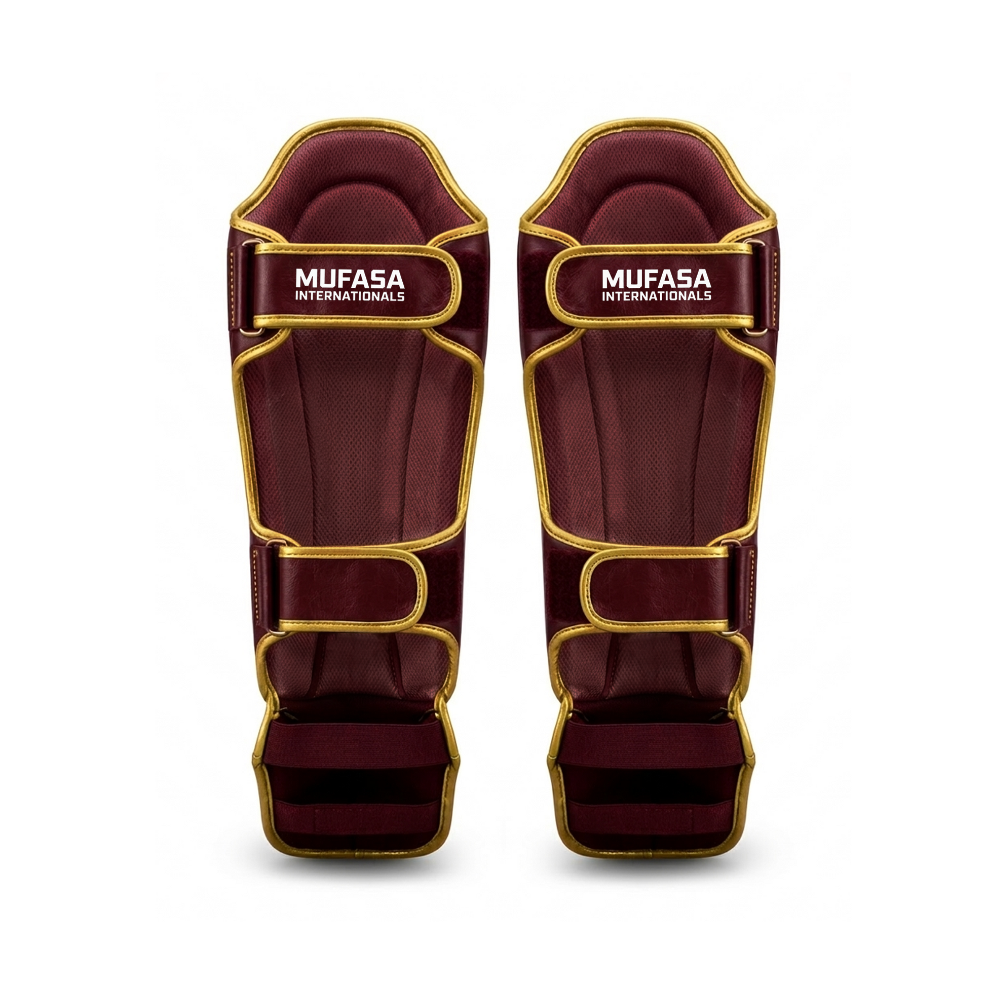 Cowhide Leather Boxing Shin Guards – Durable Training Gear