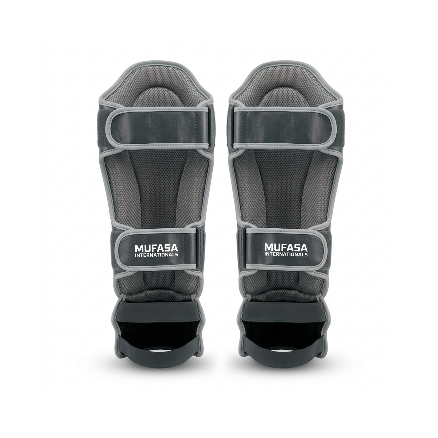 Cowhide Leather Boxing Shin Guards – Durable Training Gear