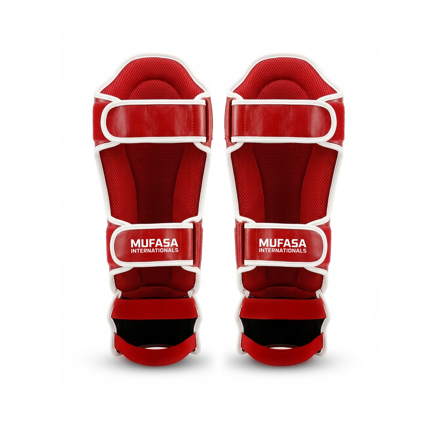 Cowhide Leather Boxing Shin Guards – Durable Training Gear