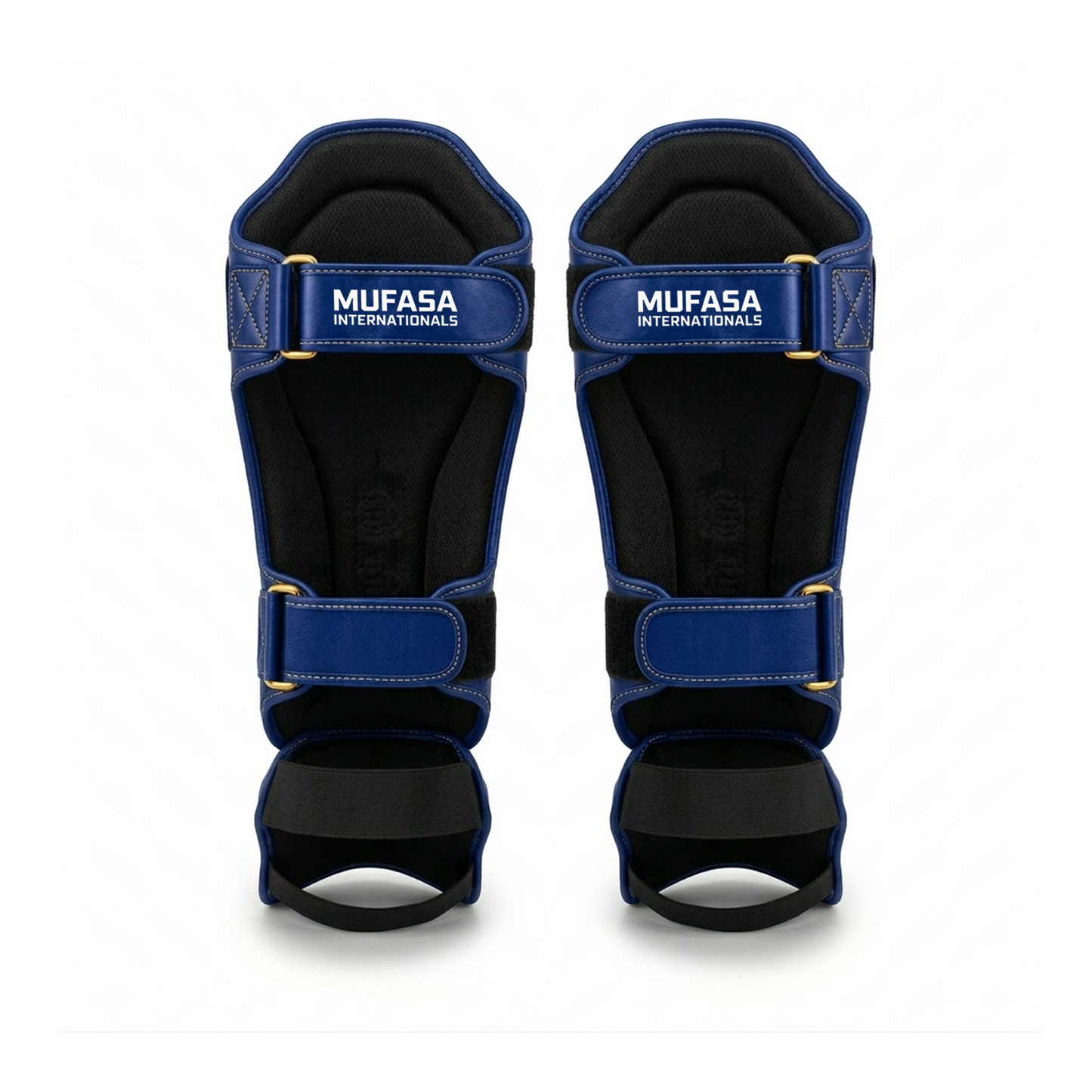 Cowhide Leather Boxing Shin Guards – Durable Training Gear