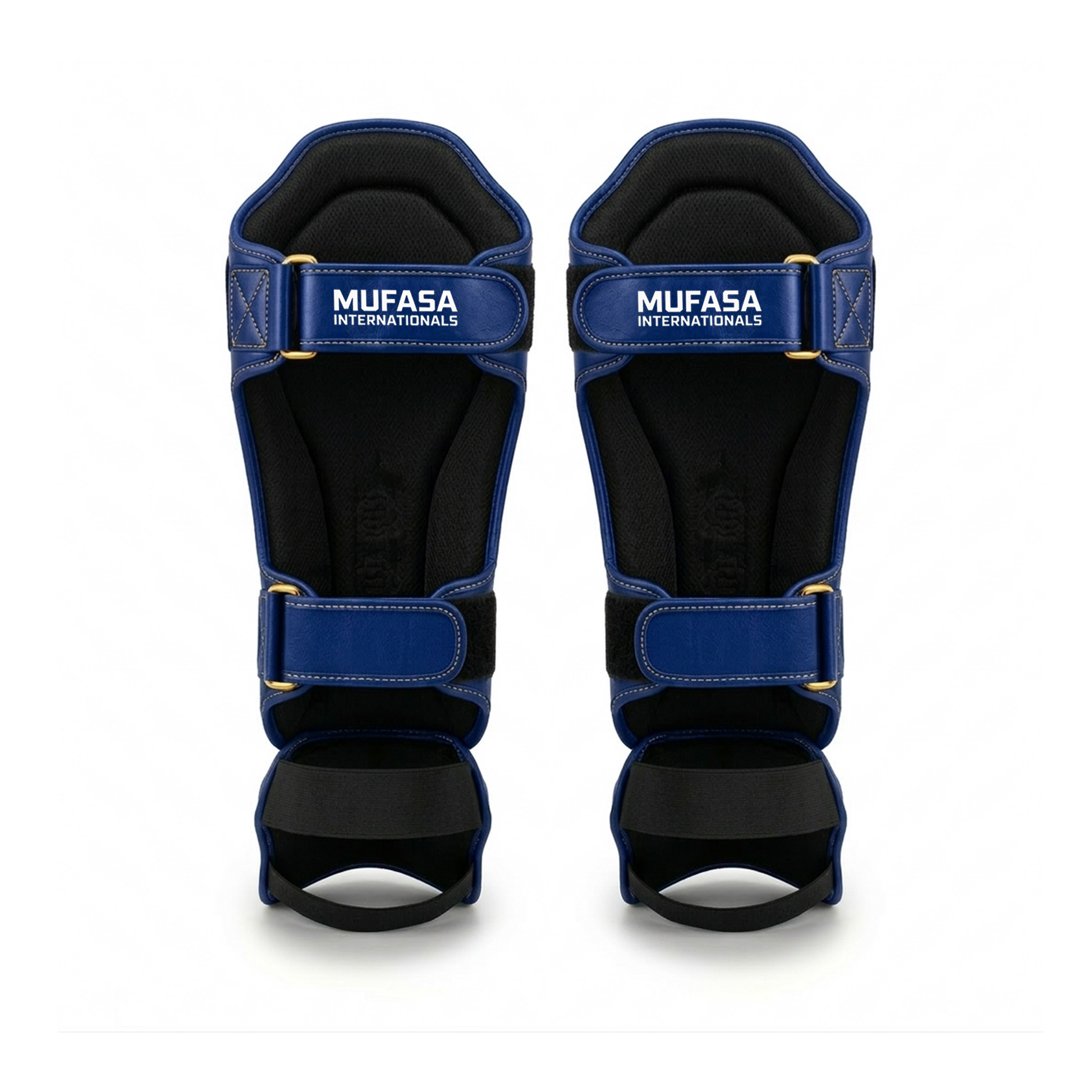 Cowhide Leather Boxing Shin Guards – Durable Training Gear