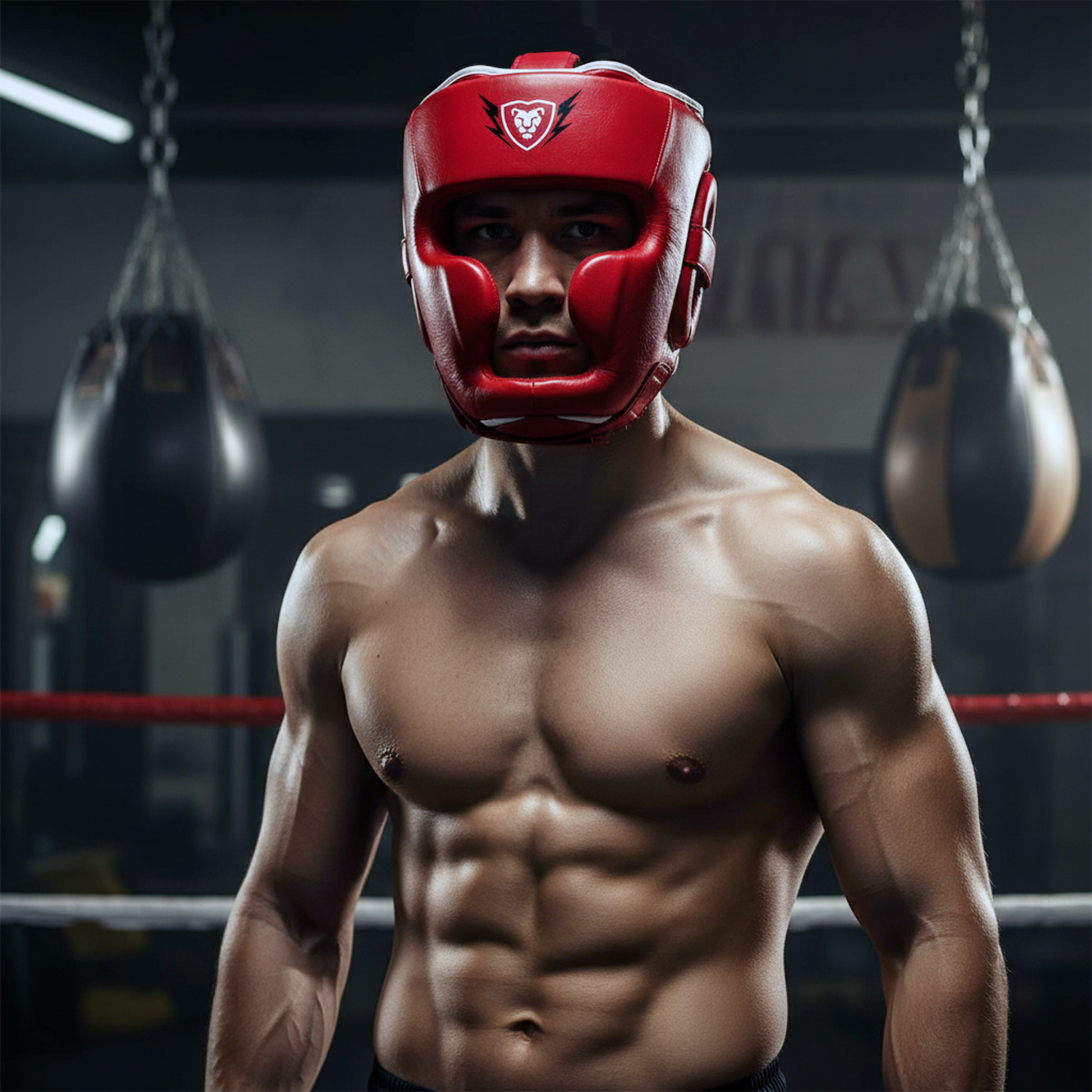 Cowhide Leather Boxing Sparring MMA Headguard
