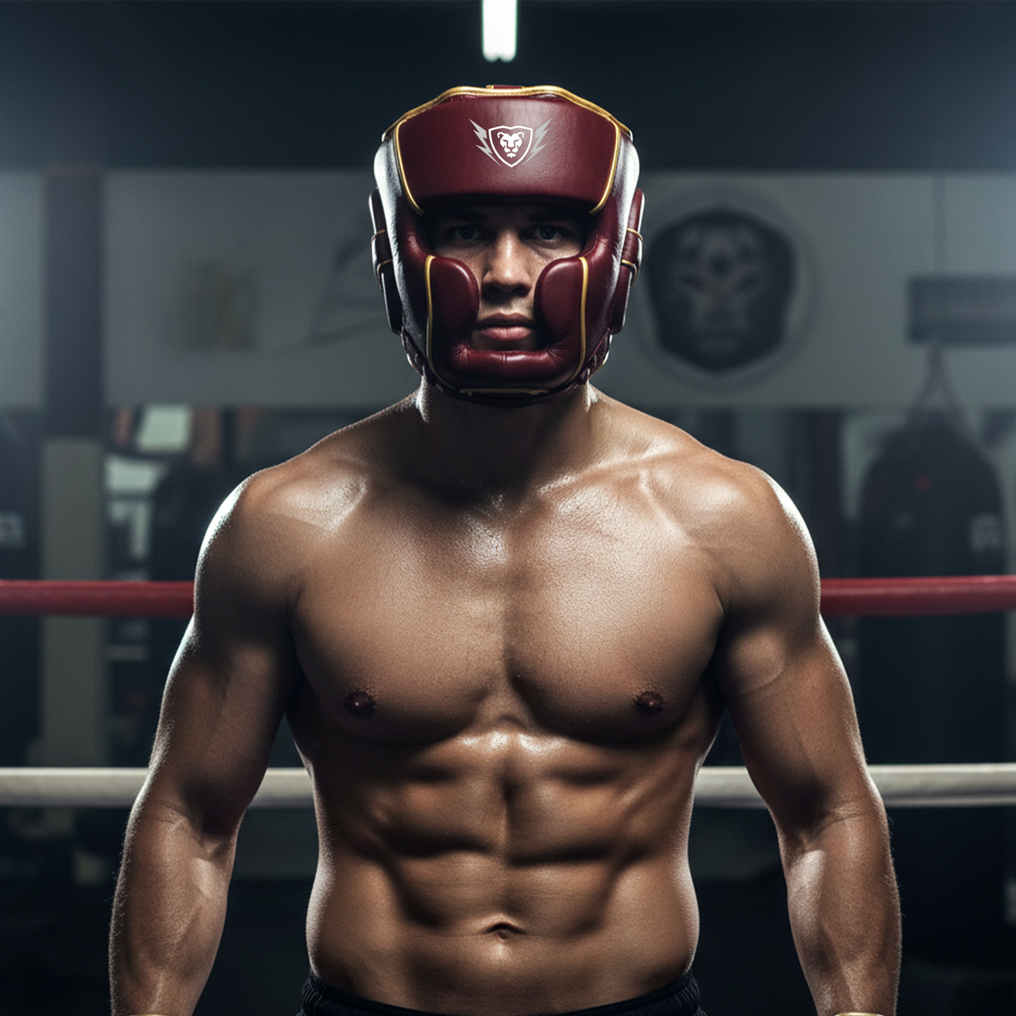 Cowhide Leather Boxing Sparring MMA Headguard