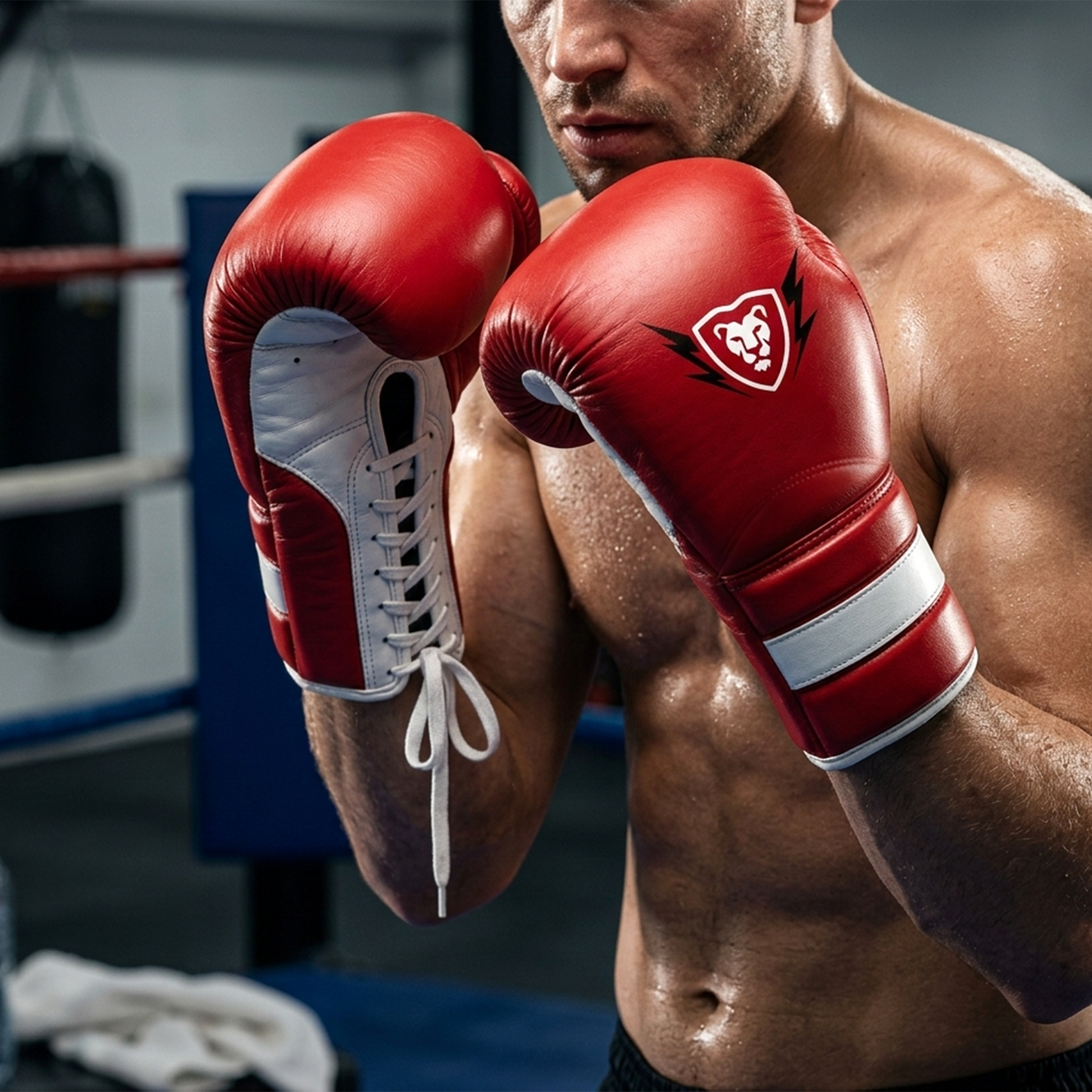 Cowhide Leather Boxing Gloves Training & Kickboxing Gloves