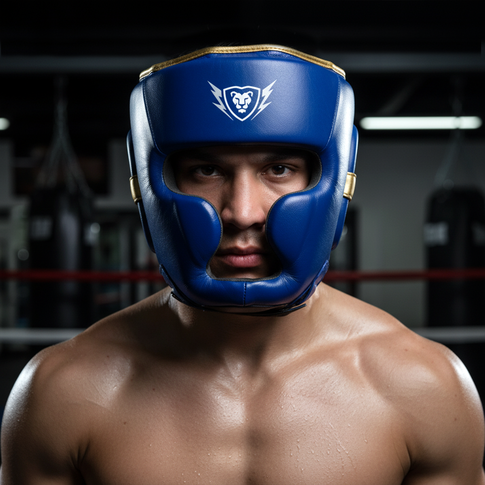 Cowhide Leather Boxing Sparring MMA Headguard