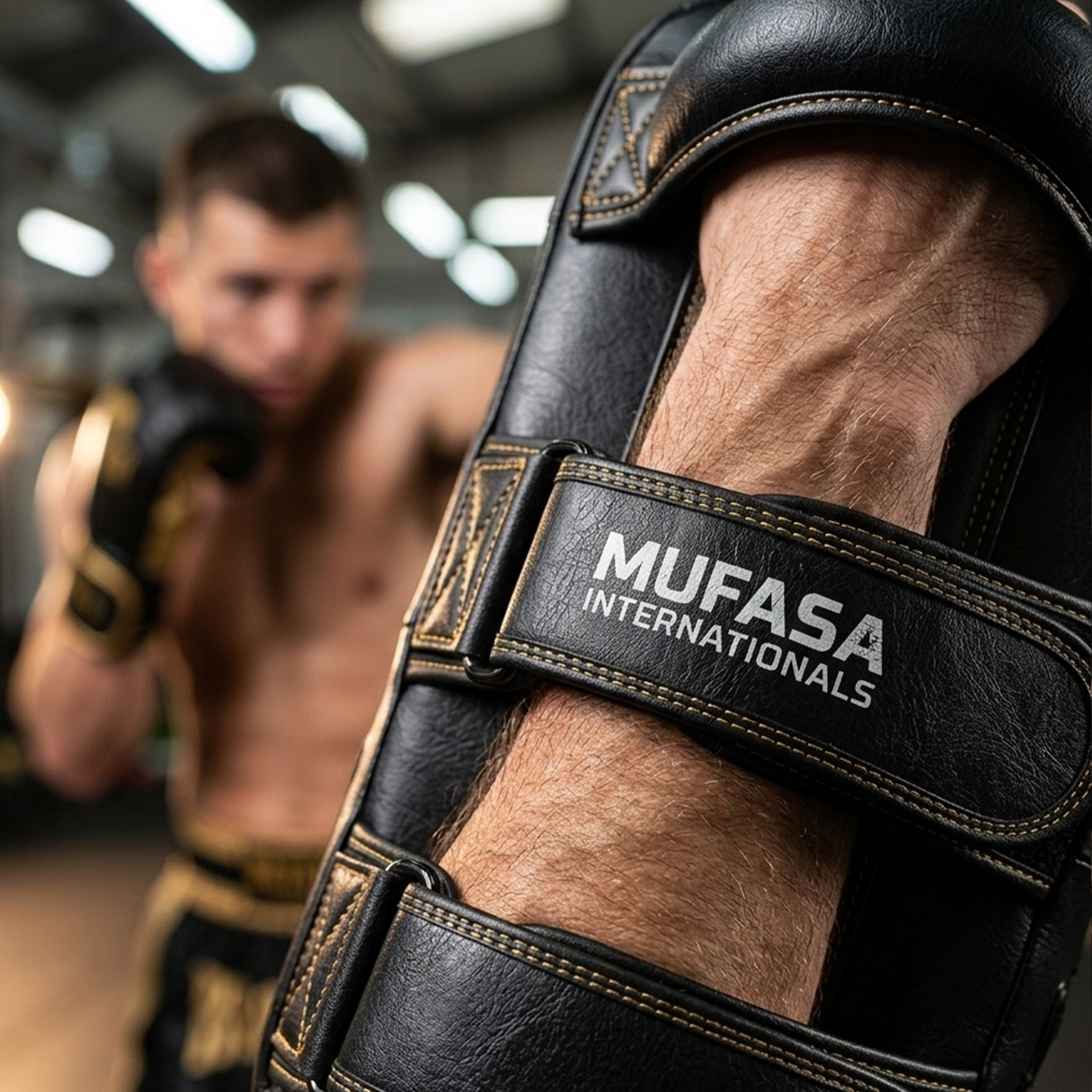 Artificial Leather Thigh Pad Kickboxing & MMA Training