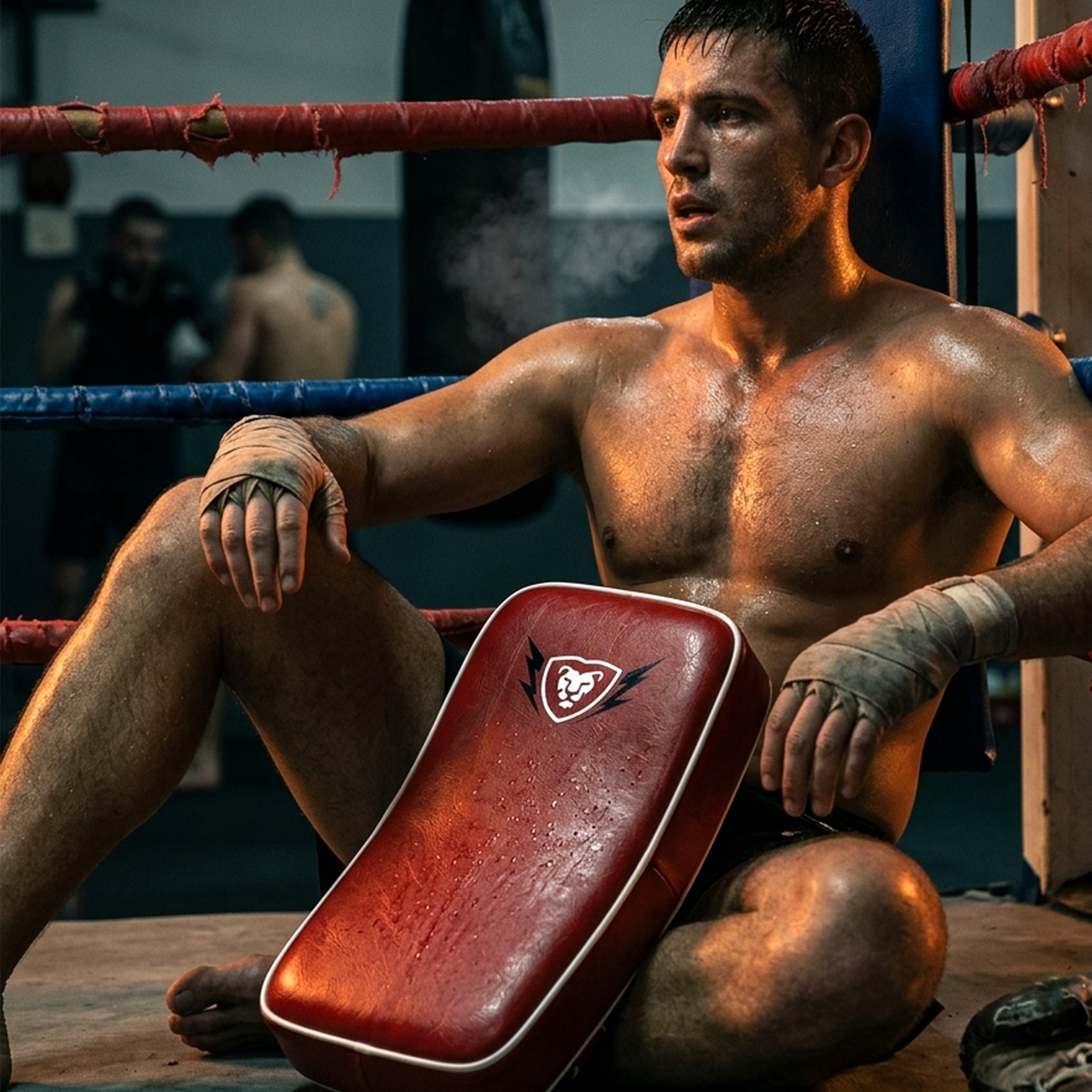 Artificial Leather Thigh Pad Kickboxing & MMA Training