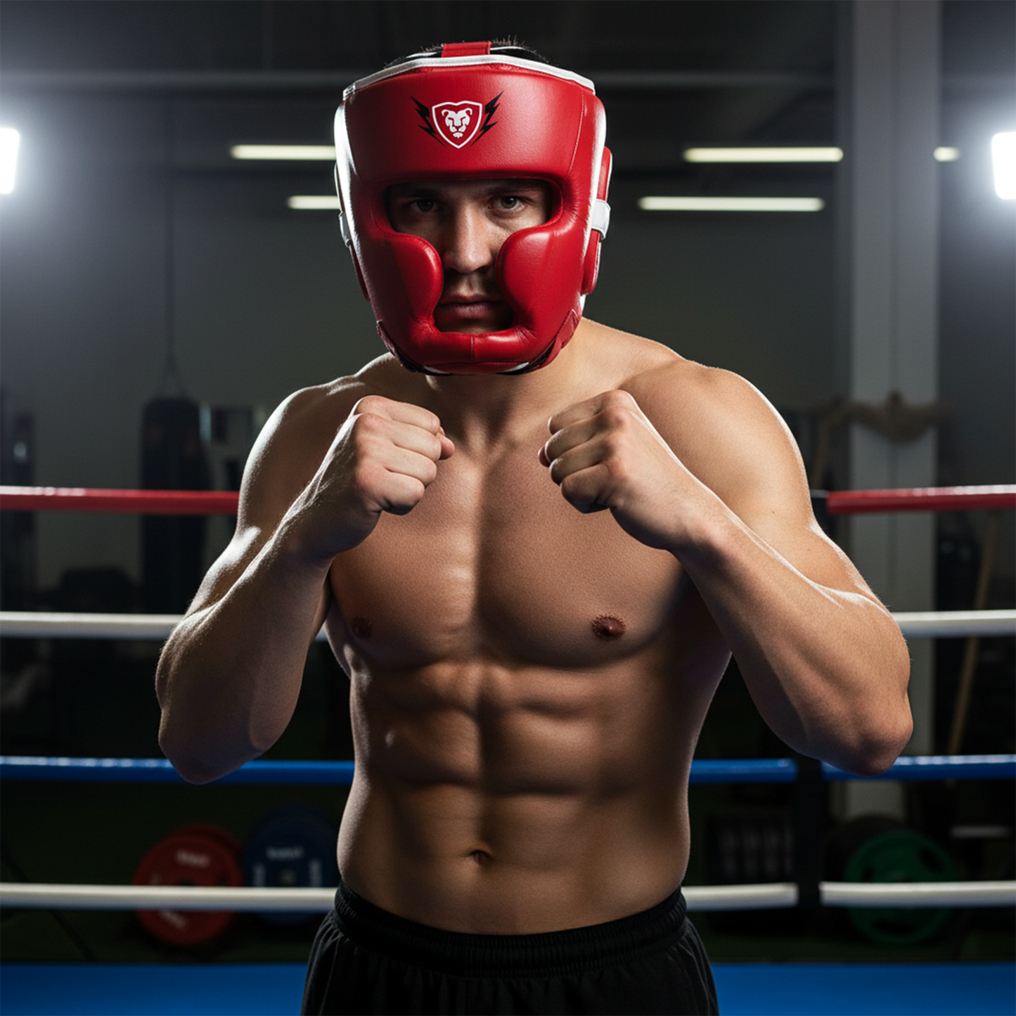 Cowhide Leather Boxing Sparring MMA Headguard