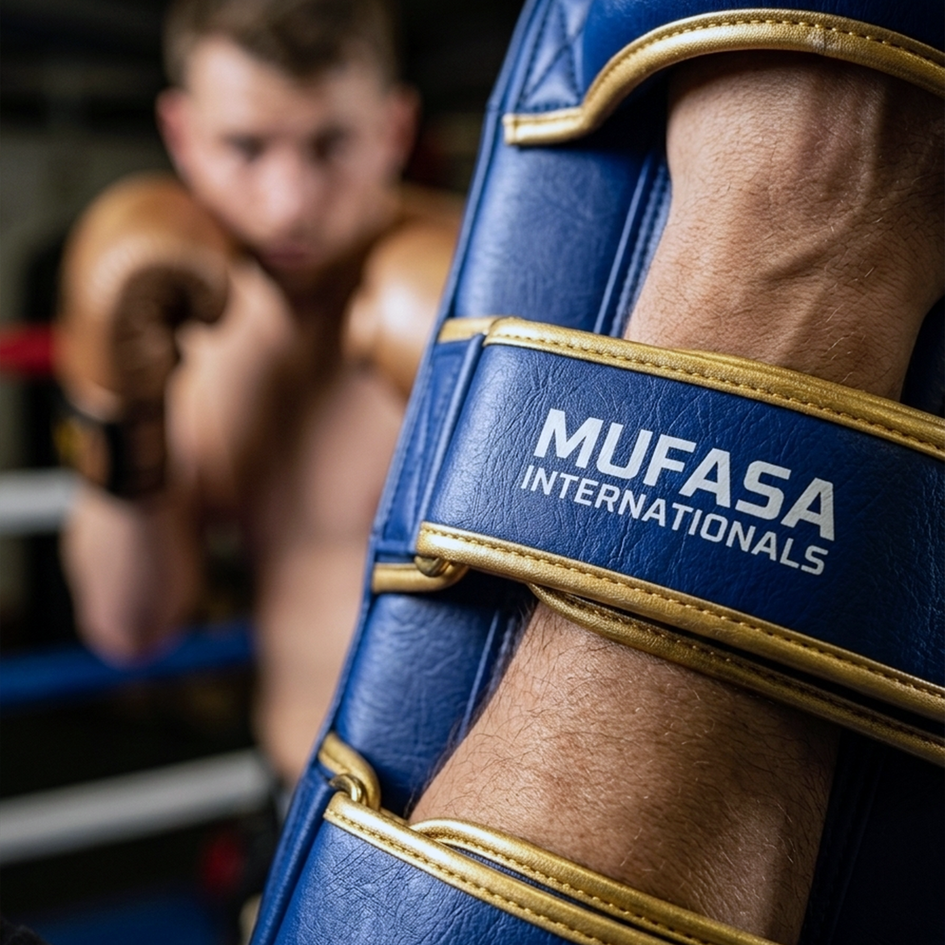 Artificial Leather Thigh Pad Kickboxing & MMA Training