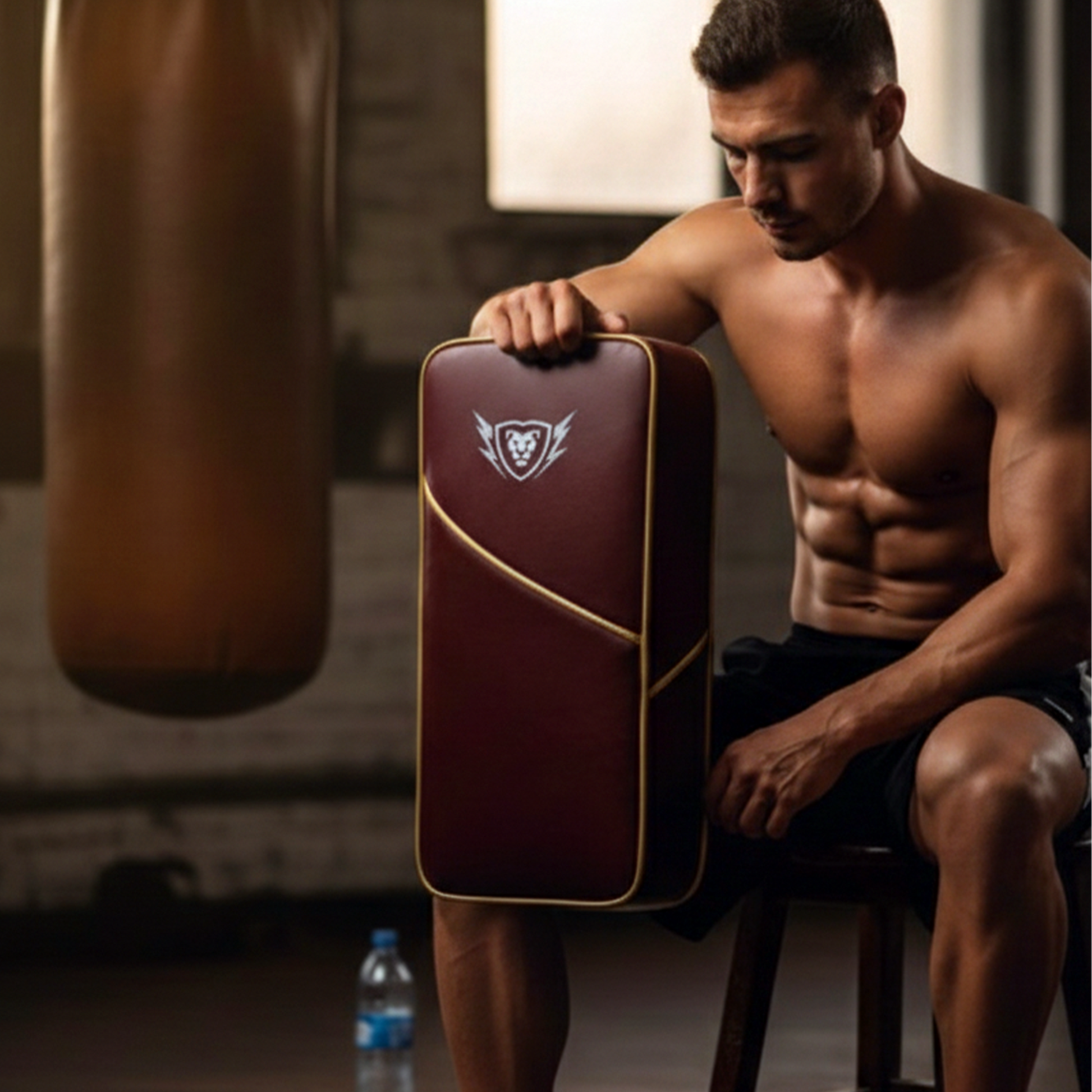 Artificial Leather Thigh Pad Kickboxing & MMA Training