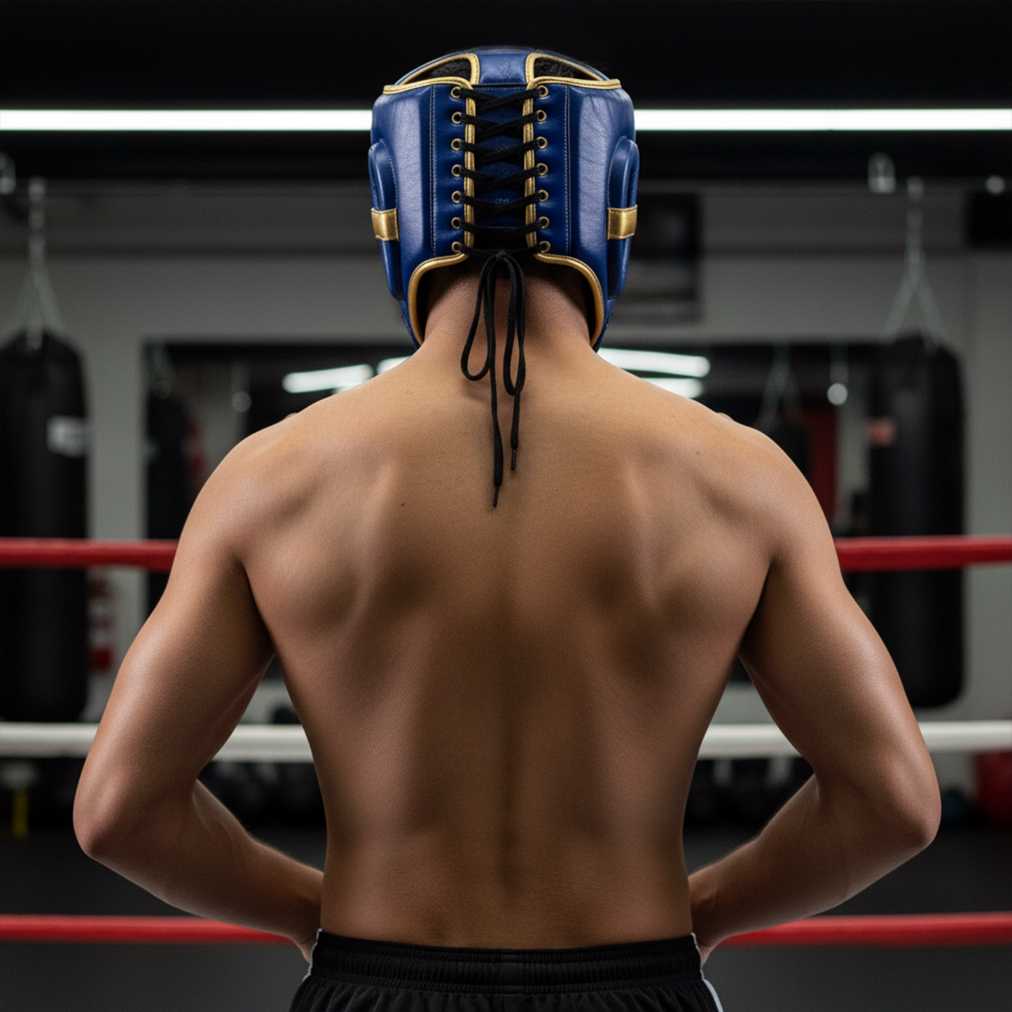 Cowhide Leather Boxing Sparring MMA Headguard