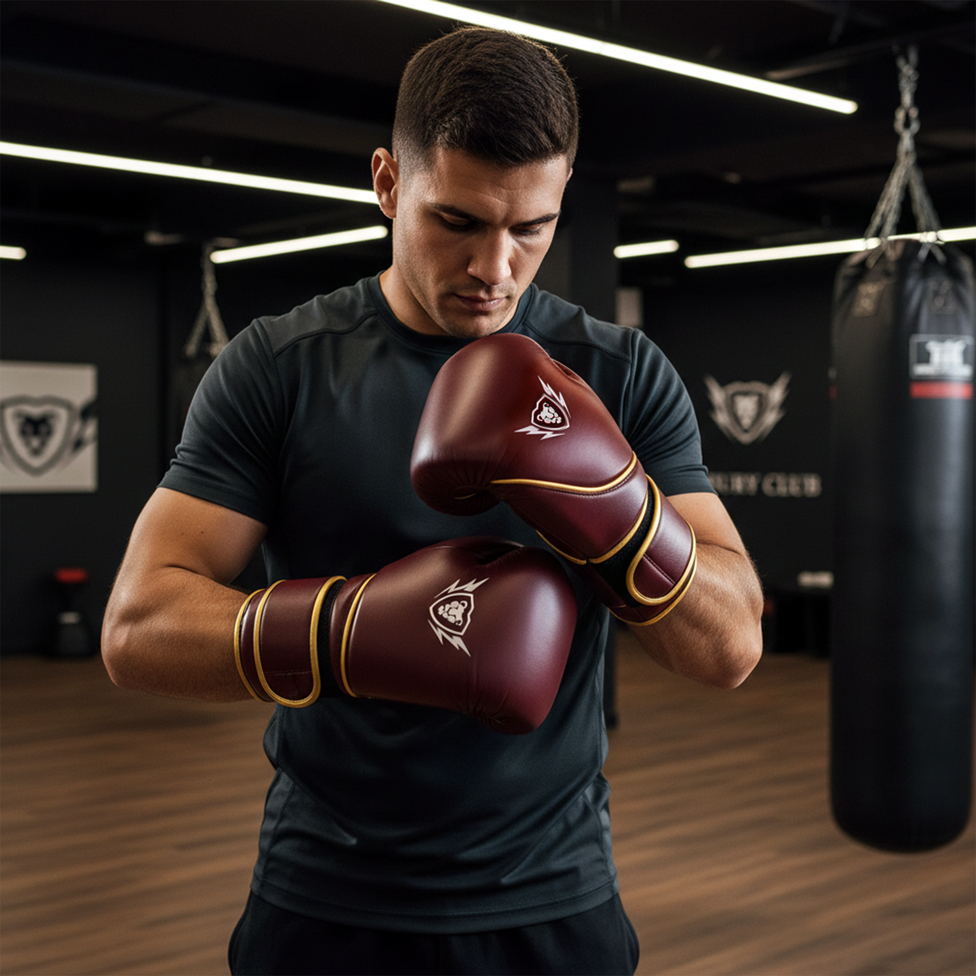 Cowhide Leather Boxing Gloves Training & Kickboxing Gloves
