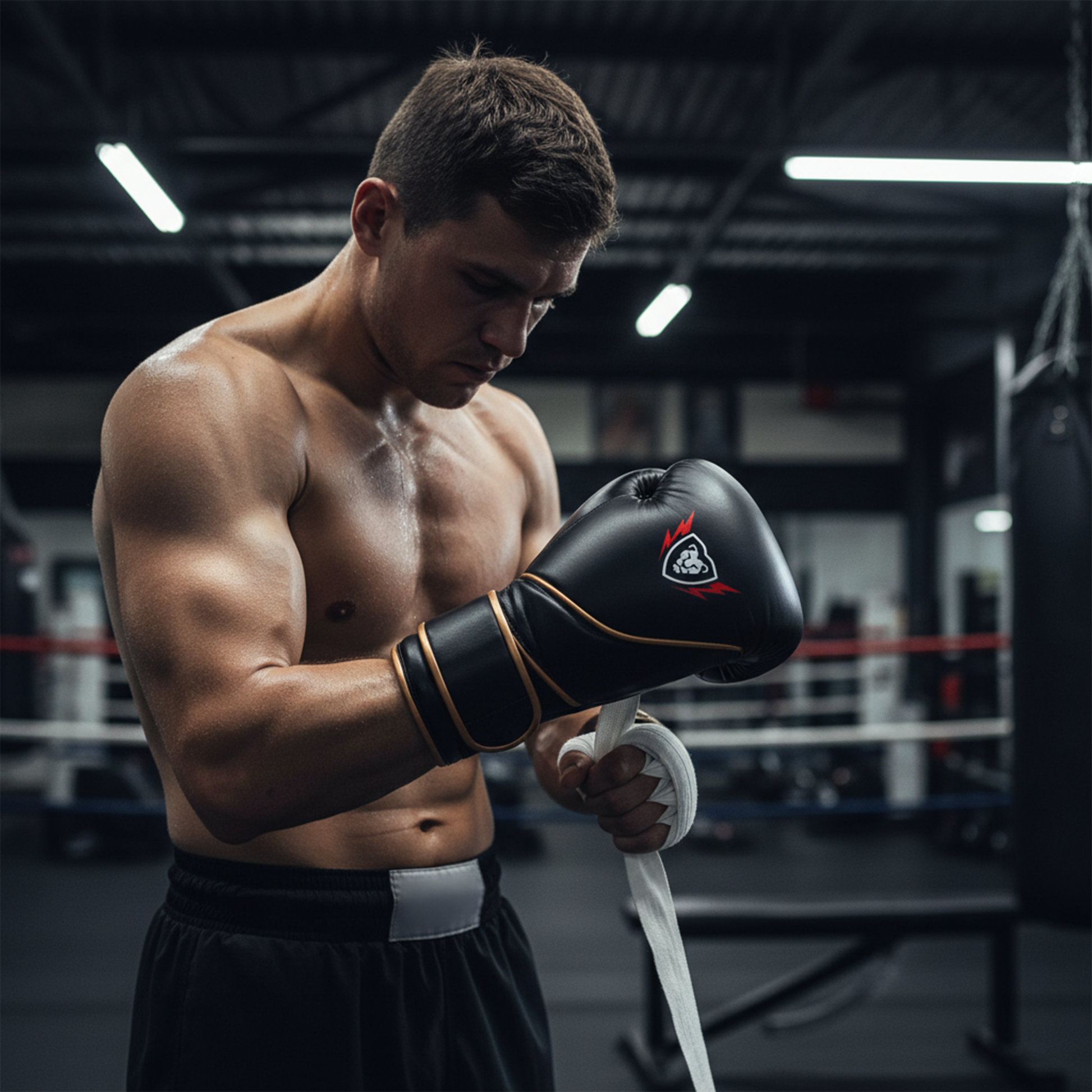 Cowhide Leather Boxing Gloves Training & Kickboxing Gloves