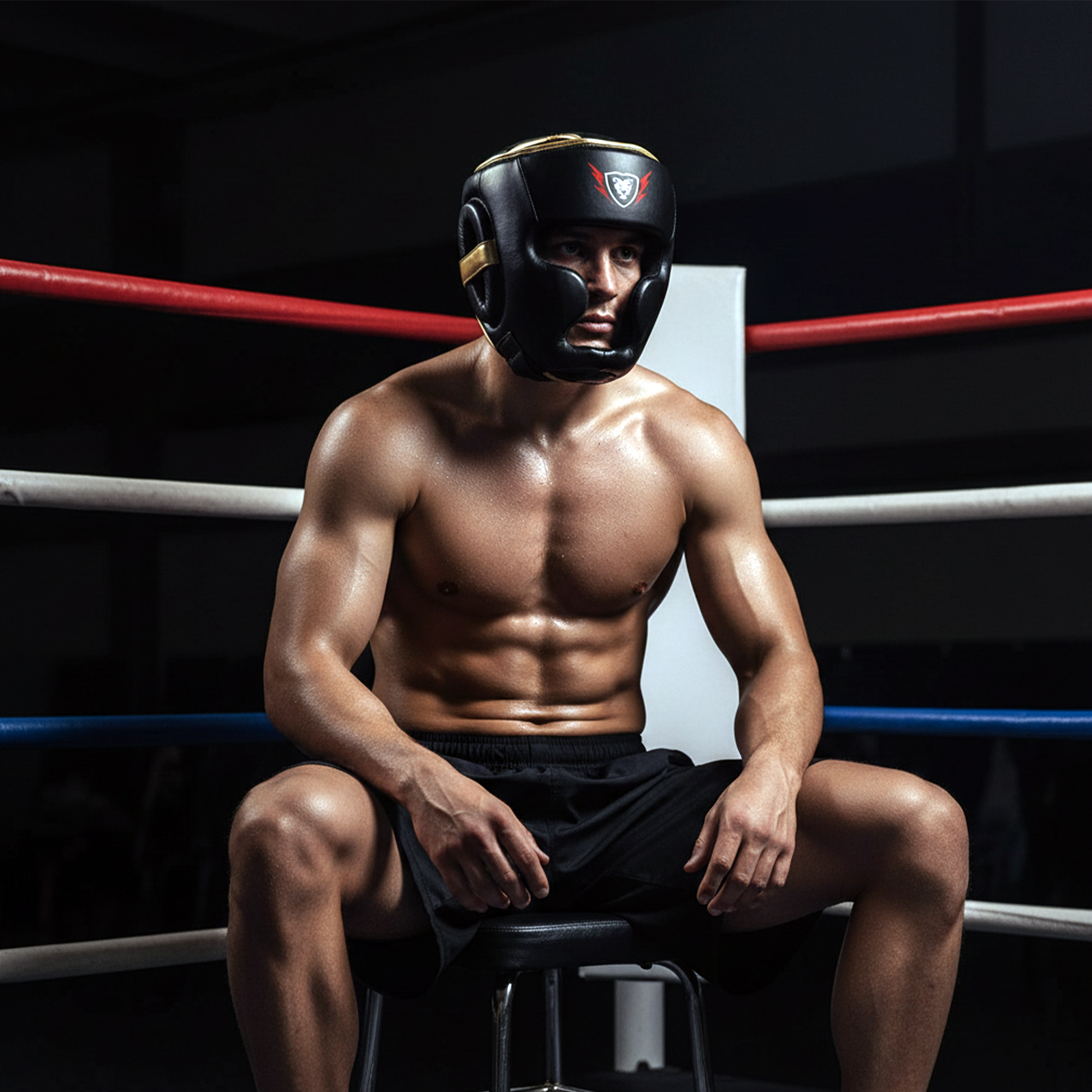 Cowhide Leather Boxing Sparring MMA Headguard