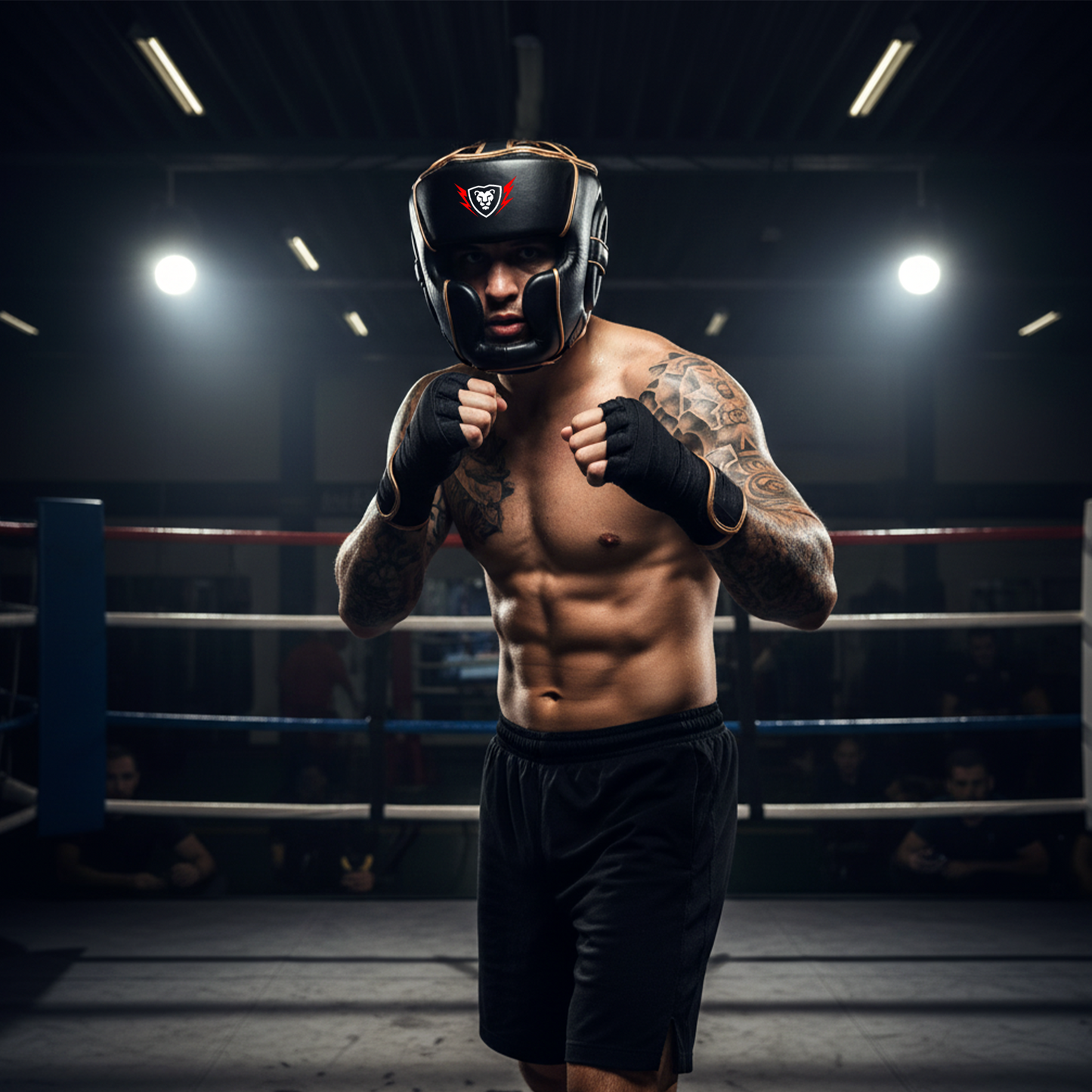 Cowhide Leather Boxing Sparring MMA Headguard