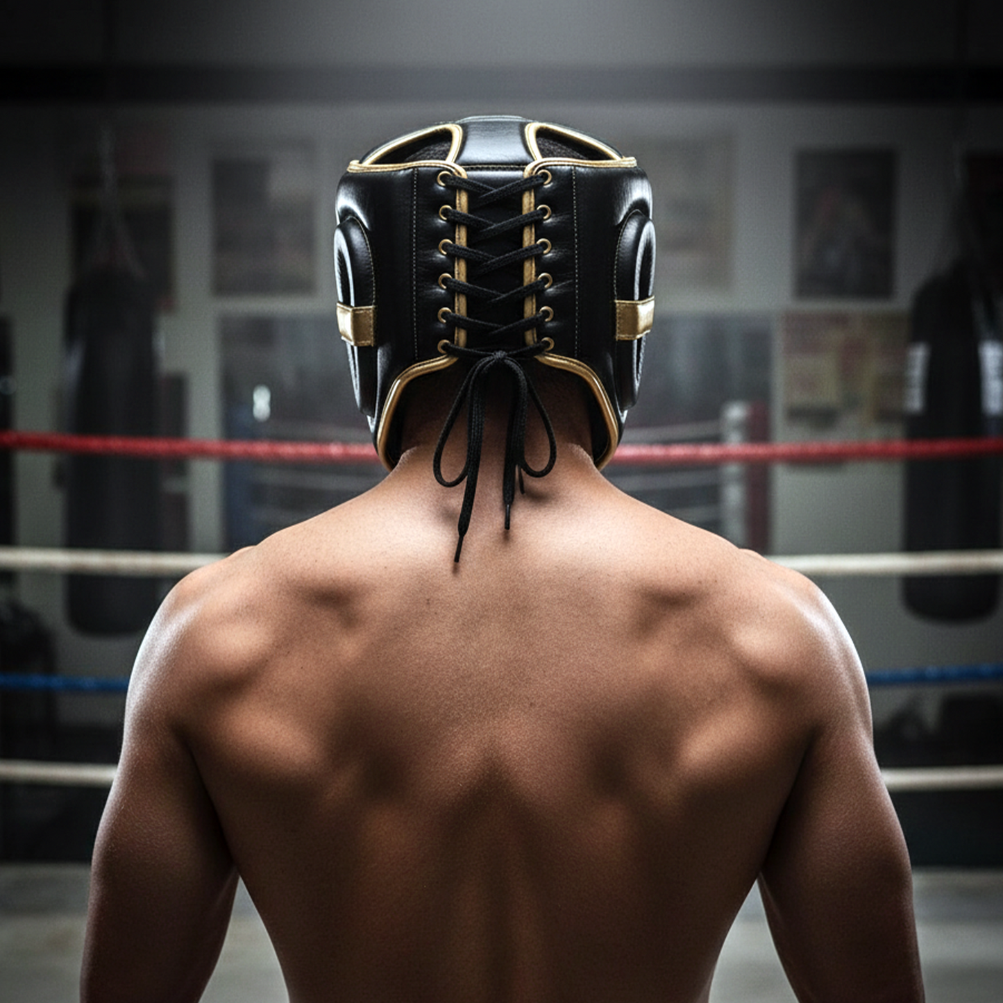 Cowhide Leather Boxing Sparring MMA Headguard