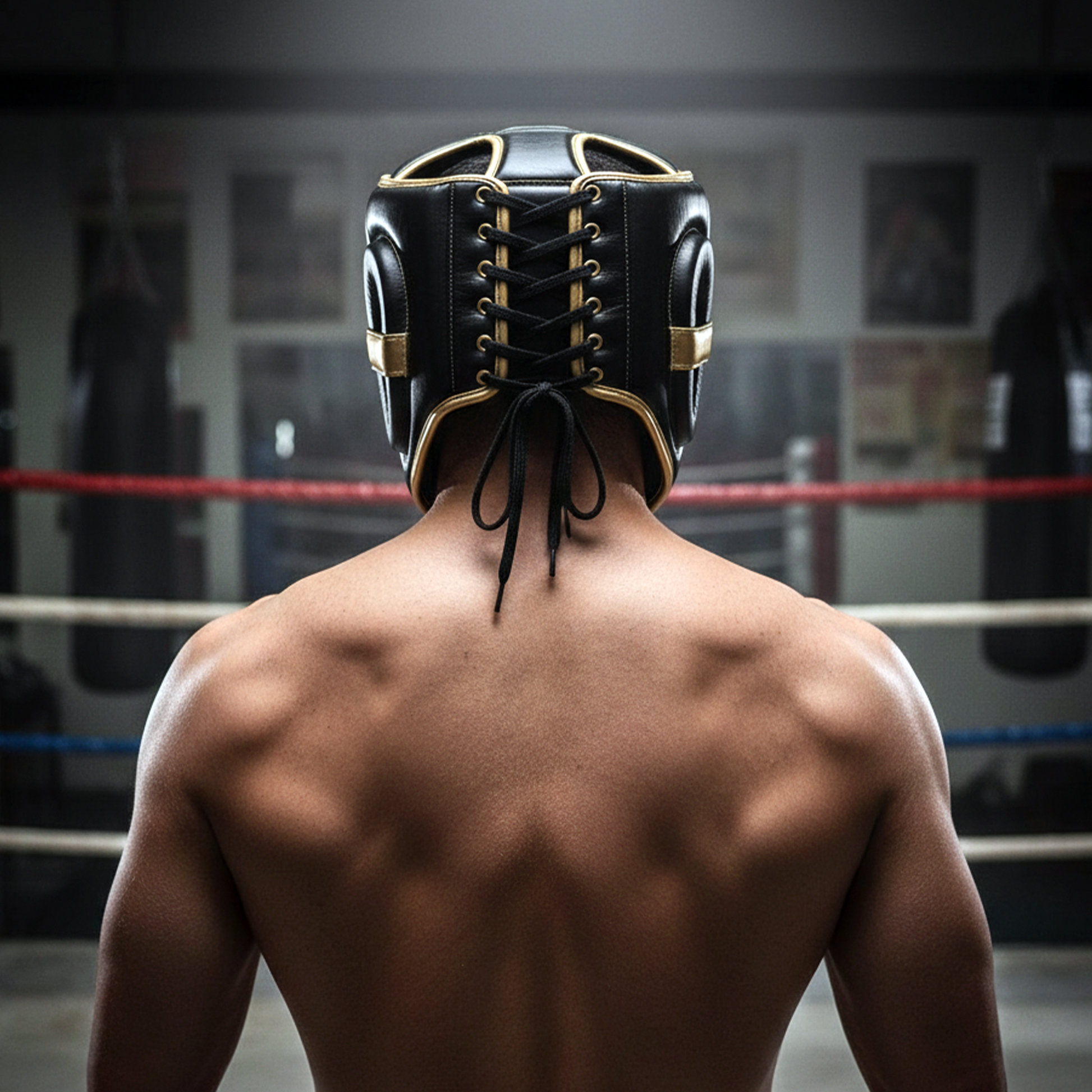 Cowhide Leather Boxing Sparring MMA Headguard