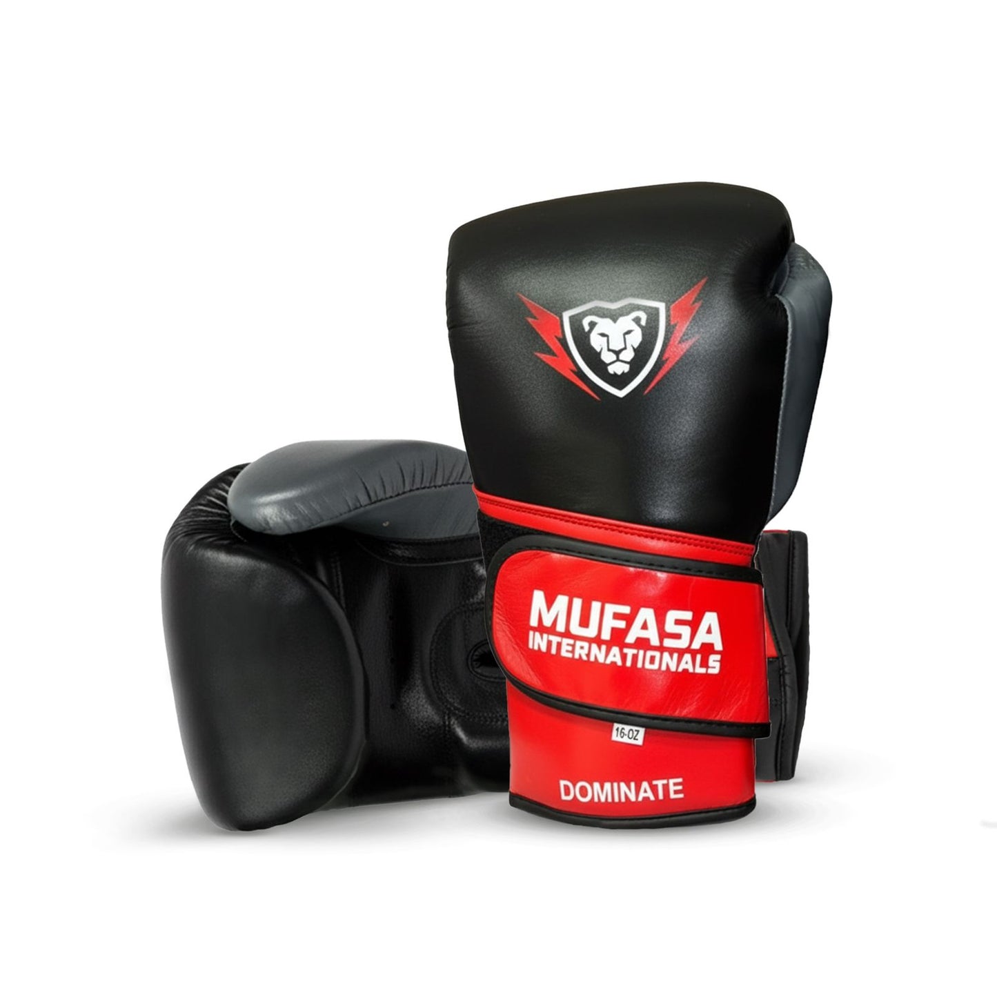Cowhide Leather Boxing Gloves | Pro Fight Training | 16 Oz | MUFASA INTERNATIONALS