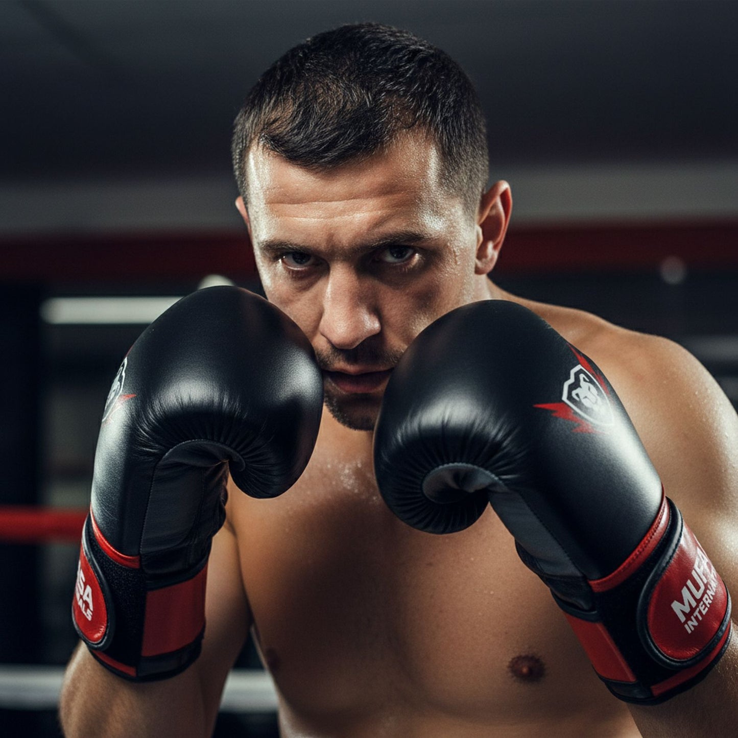 Cowhide Leather Boxing Gloves | Pro Fight Training | 16 Oz | MUFASA INTERNATIONALS