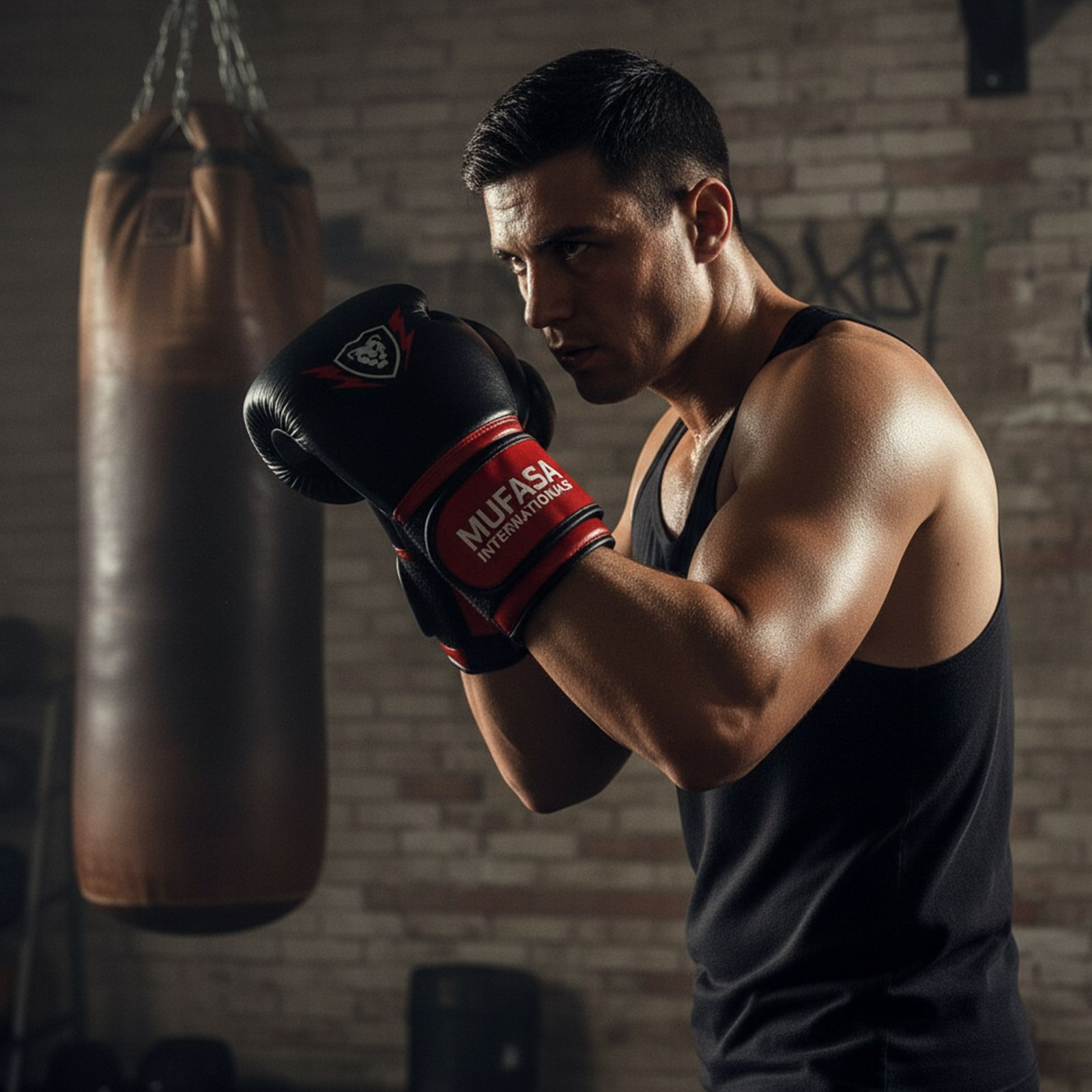 Cowhide Leather Boxing Gloves | Pro Fight Training | 16 Oz | MUFASA INTERNATIONALS