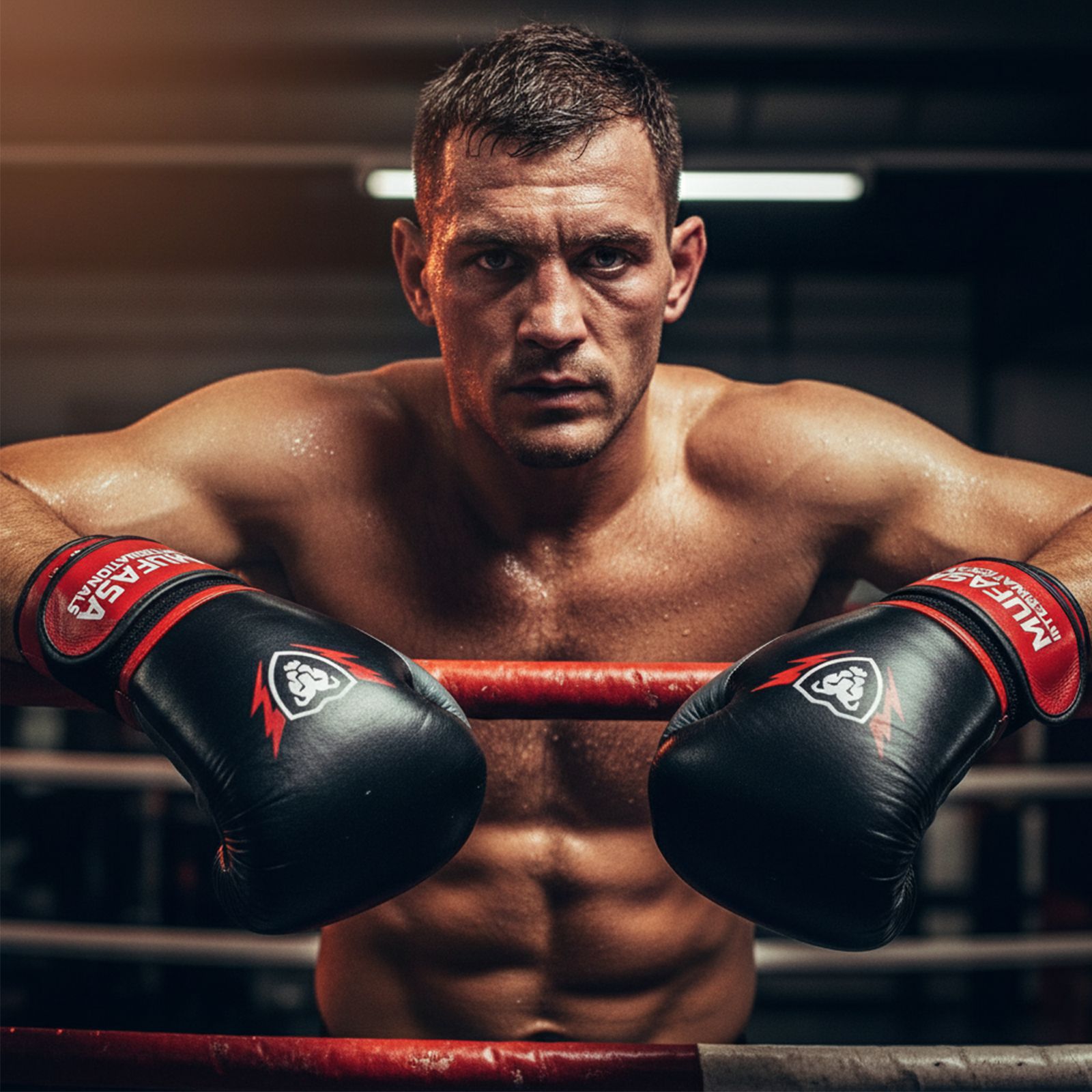 Cowhide Leather Boxing Gloves | Pro Fight Training | 16 Oz | MUFASA INTERNATIONALS