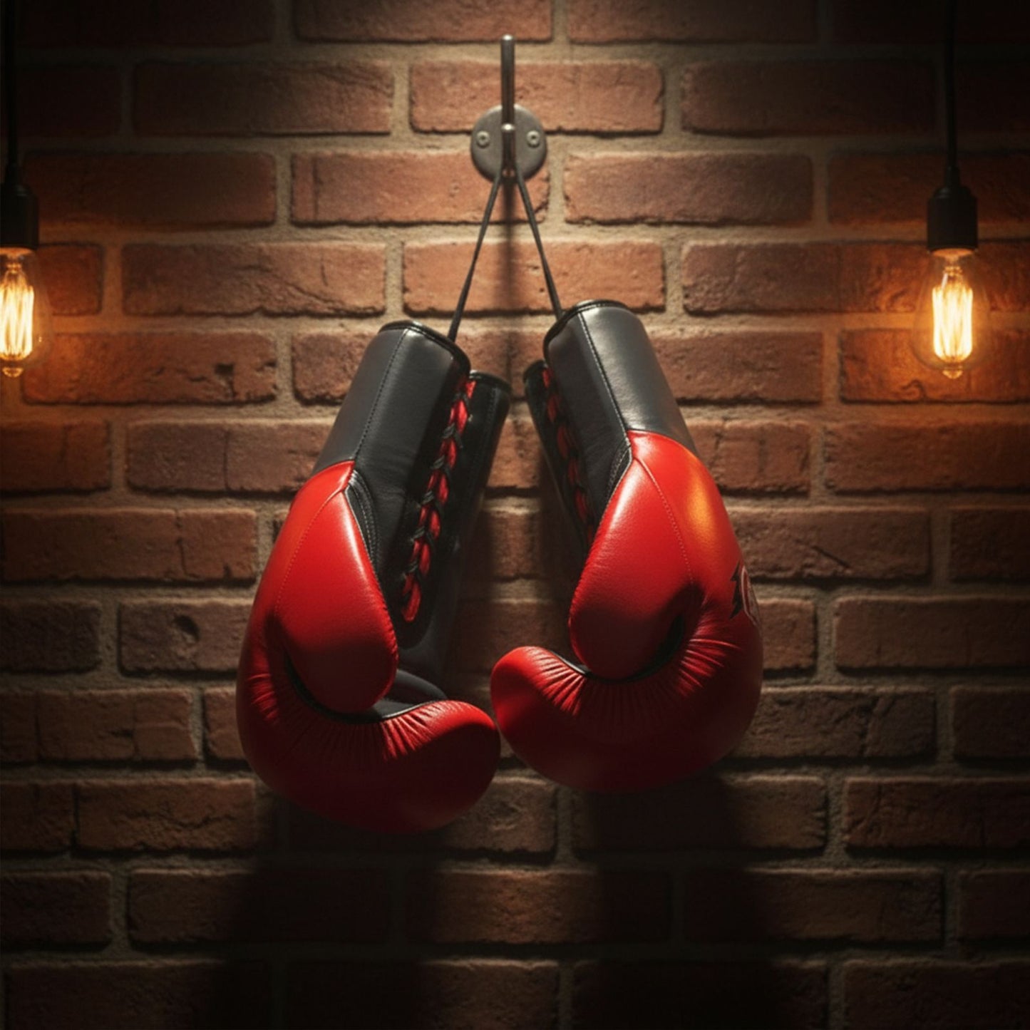 Cowhide Leather Boxing Gloves Training Kickboxing, 16Oz, Mufasa Internationals