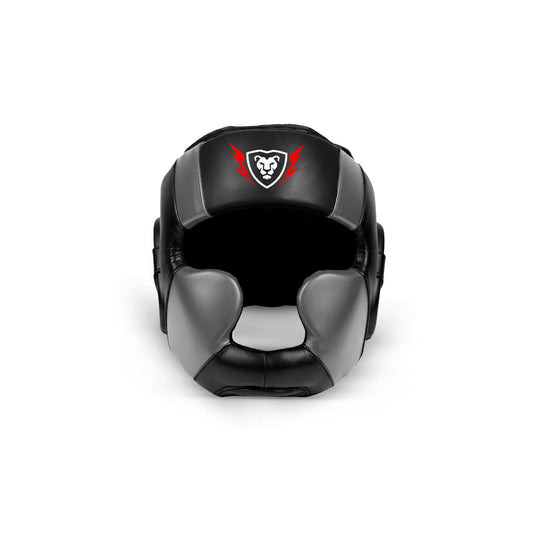 Cowhide Leather Headguard Boxing Sparring MMA Headguard