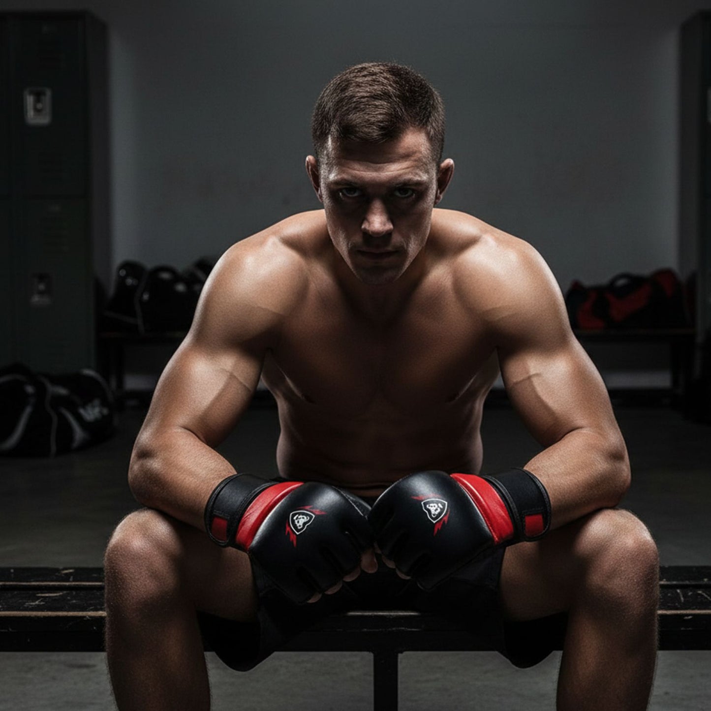 Cowhide Leather Open Palm MMA Fight Gloves 4 Oz - Unisex