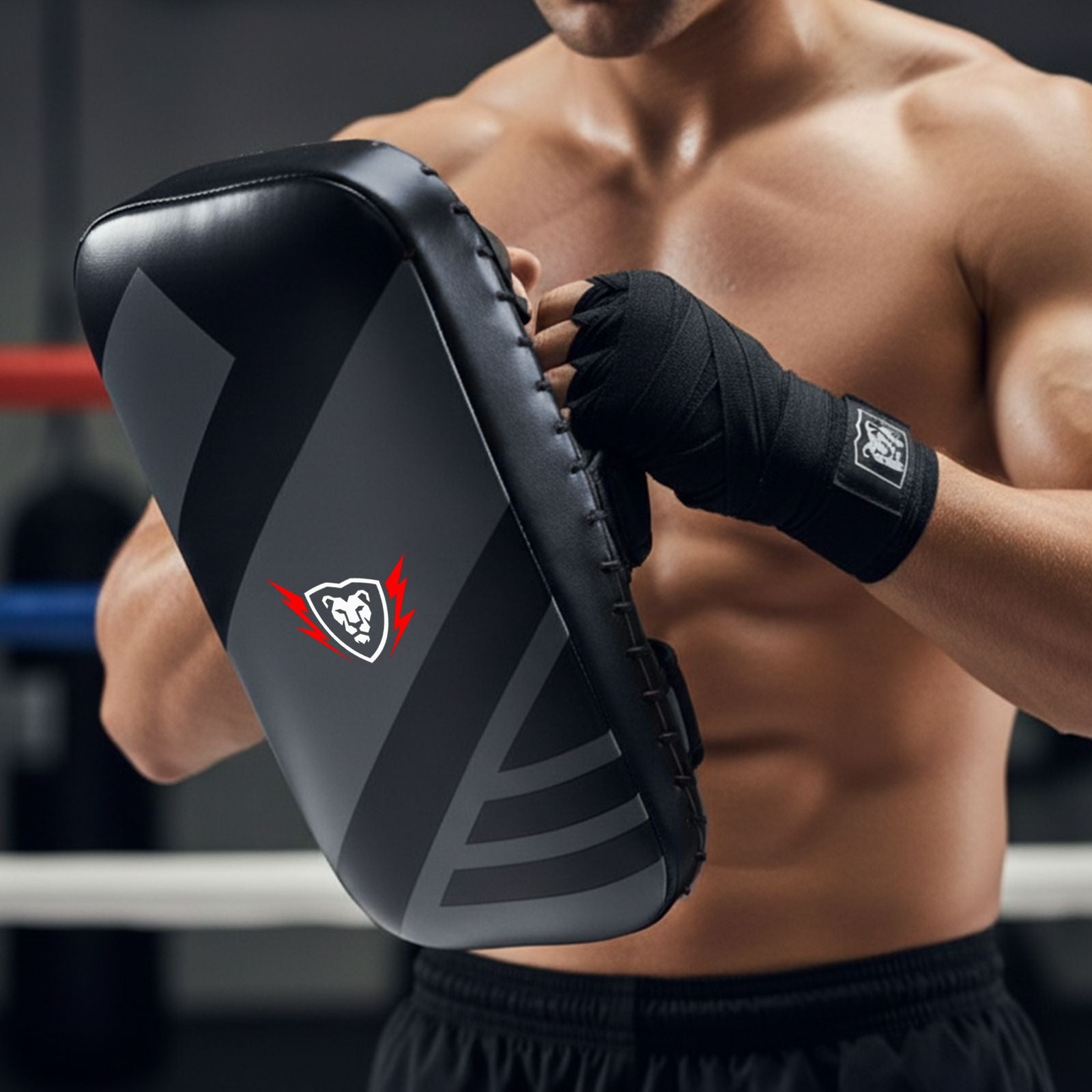 Artificial Leather Thigh Pad: Kickboxing & MMA Training