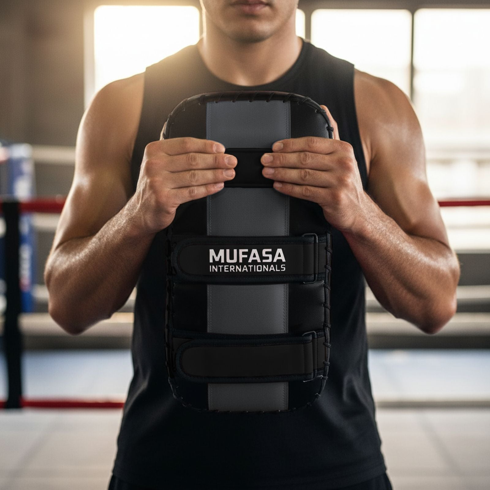 Artificial Leather Thigh Pad: Kickboxing & MMA Training