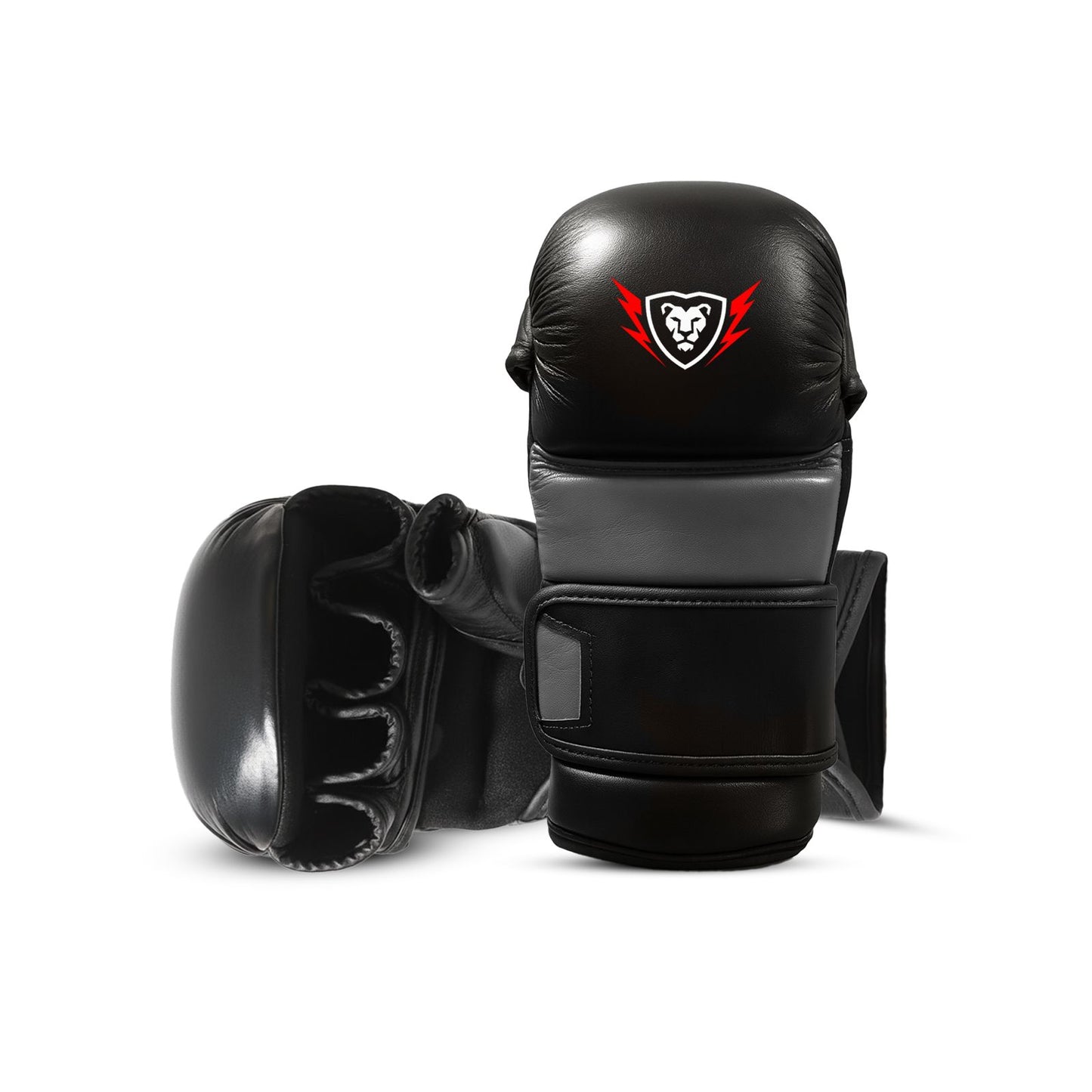 Cowhide Leather Open Palm MMA Fight Gloves 4 Oz - Unisex
