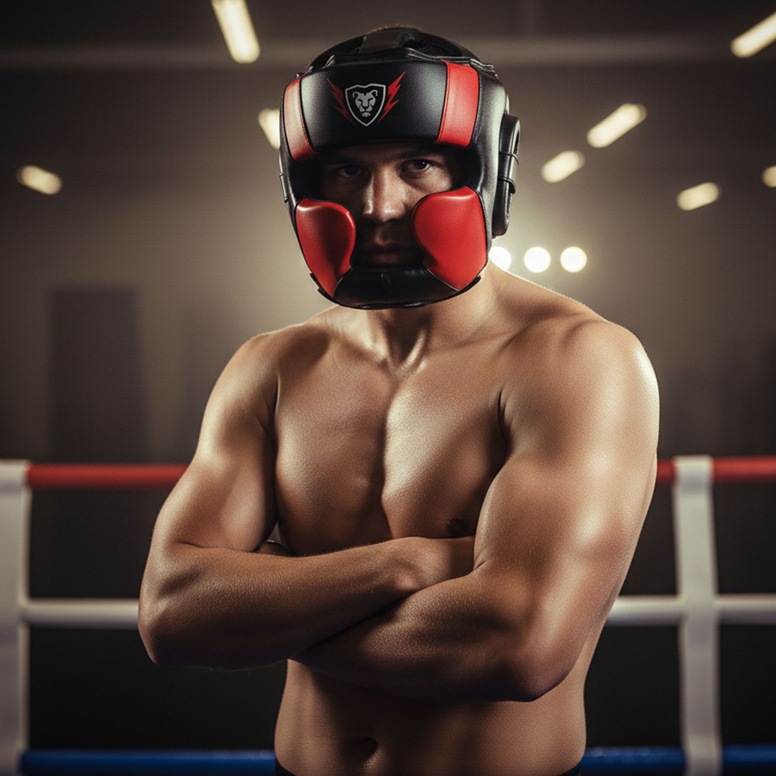Cowhide Leather Sparring MMA Headguard