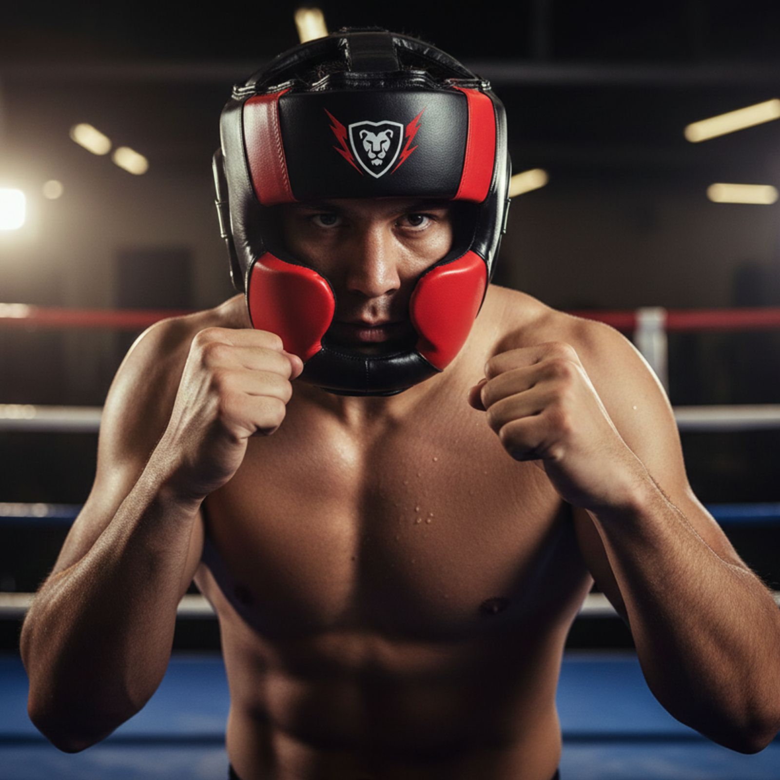 Cowhide Leather Sparring MMA Headguard