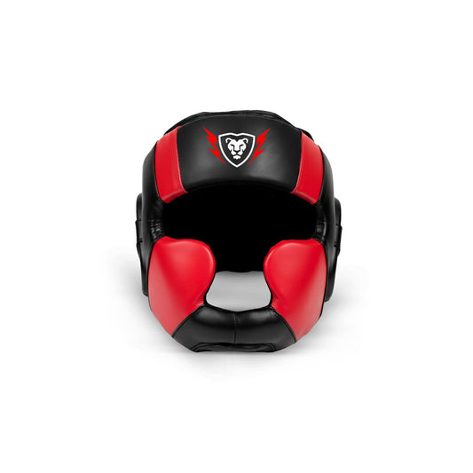 Cowhide Leather Sparring MMA Headguard