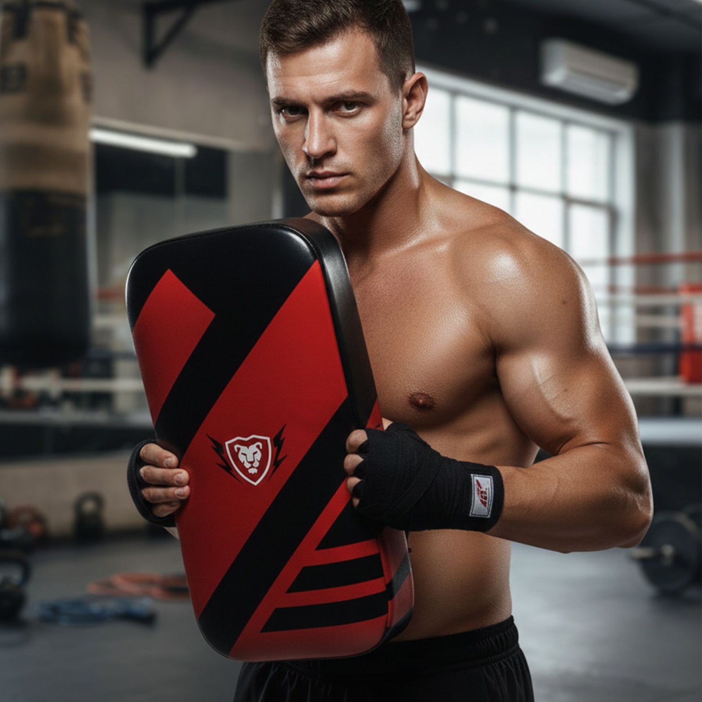 Artificial Leather Thigh Pad Kickboxing & MMA Training
