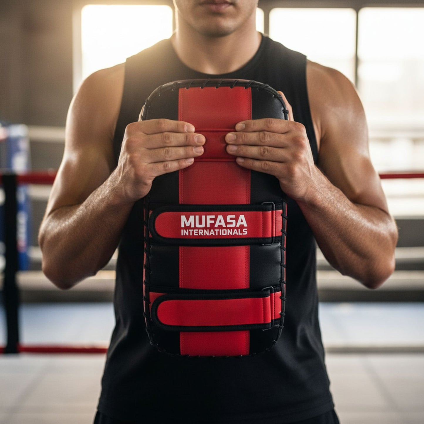 Artificial Leather Thigh Pad Kickboxing & MMA Training