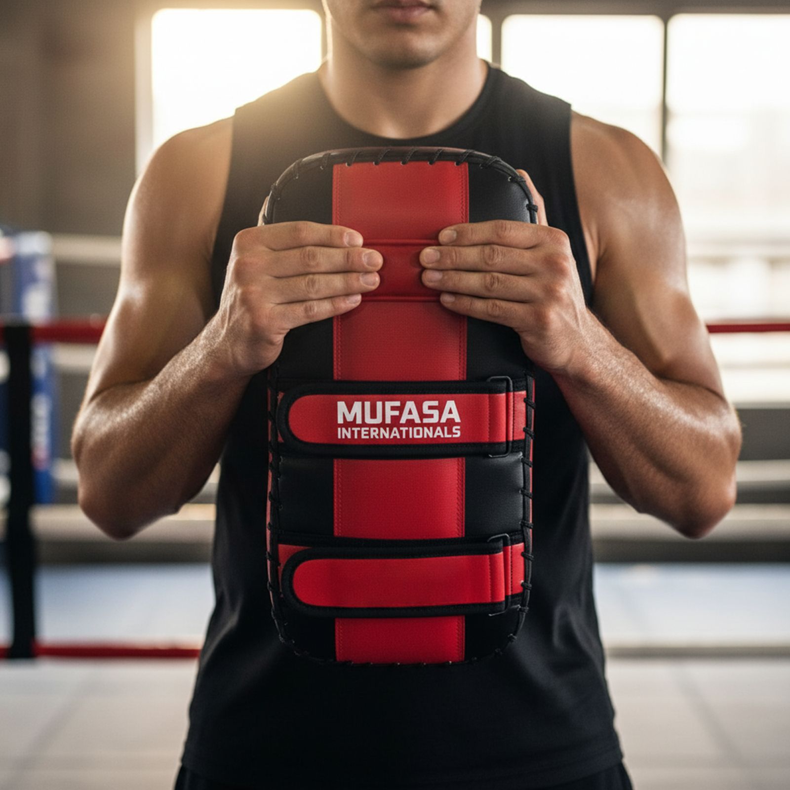 Artificial Leather Thigh Pad Kickboxing & MMA Training