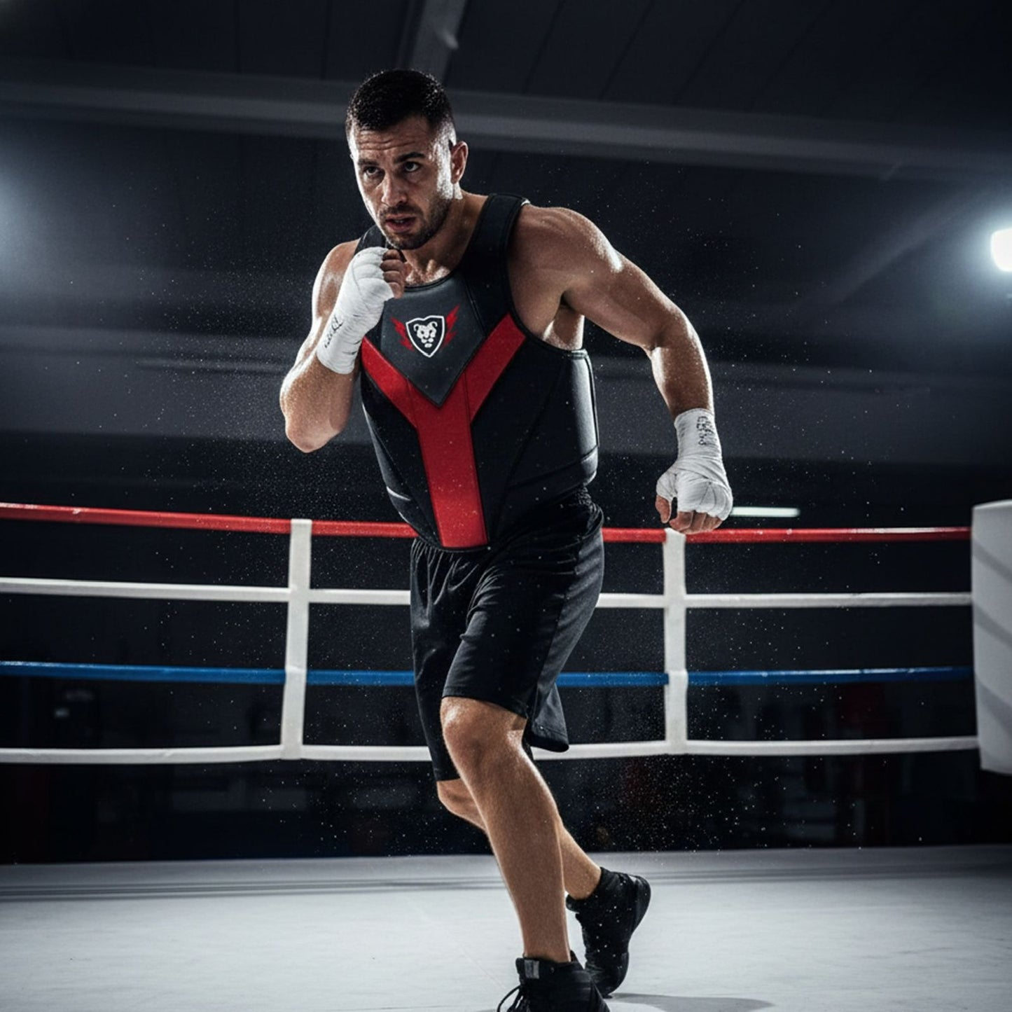 Cowhide Leather Chest Guard: Kickboxing & MMA Training