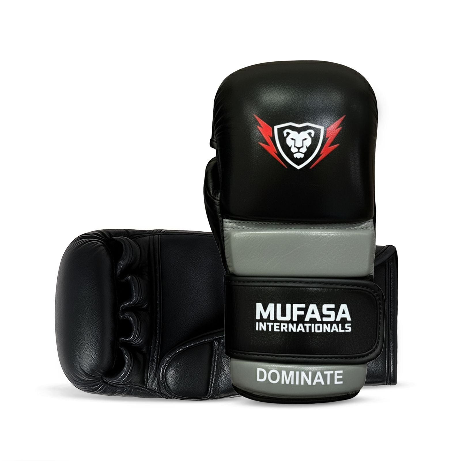 Cowhide Leather Open Palm Gloves and HeadGuard Set 