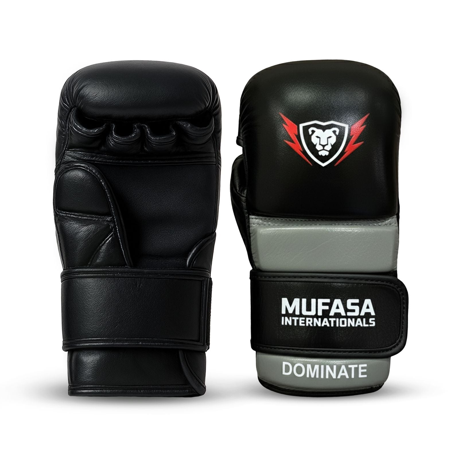 Cowhide Leather Open Palm Gloves and HeadGuard Set 