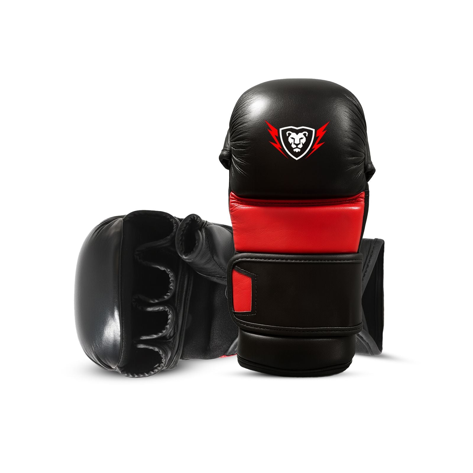 Cowhide Leather Gloves and HeadGear Set UFC Fighter Gloves 