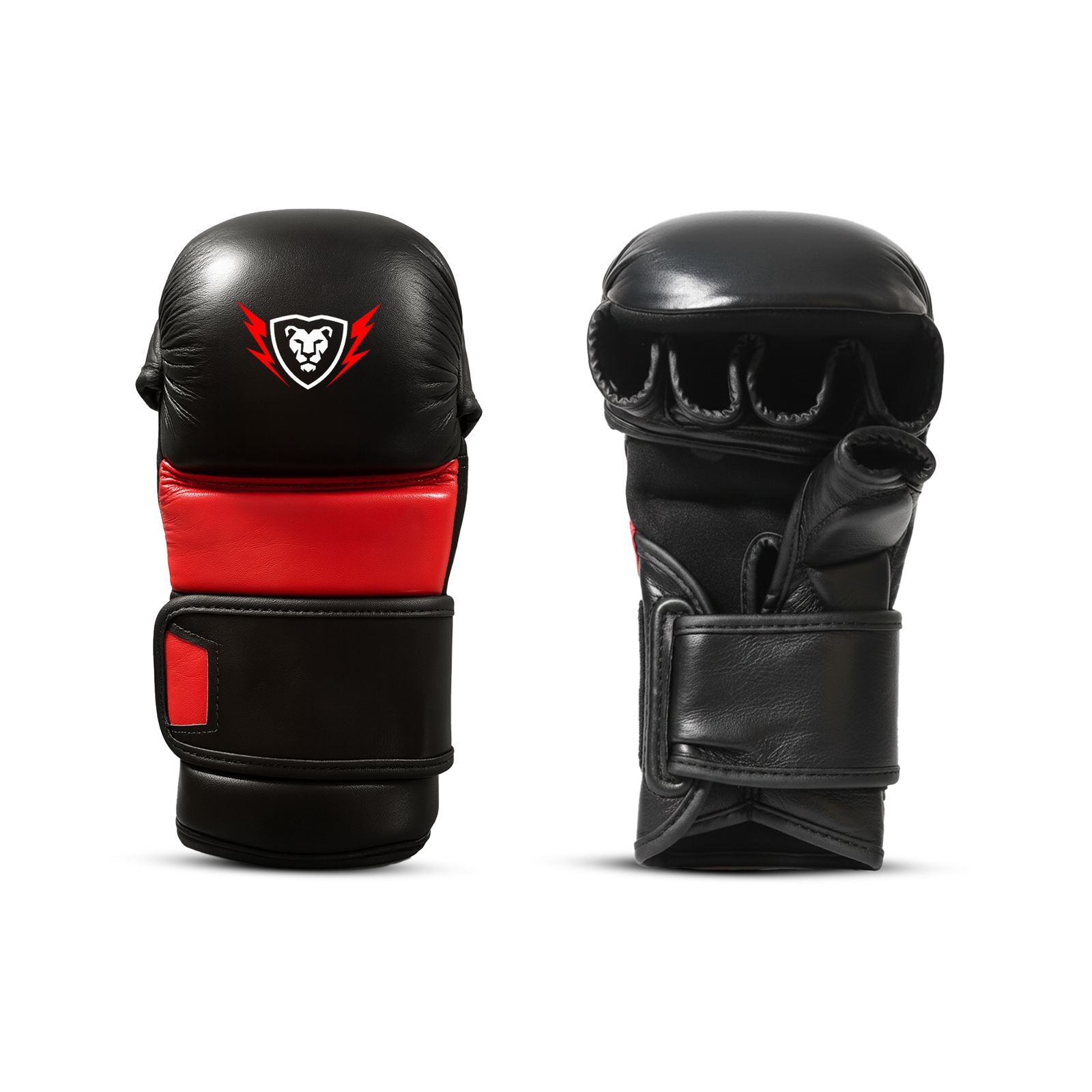 Cowhide Leather Gloves and HeadGear Set UFC Fighter Gloves 