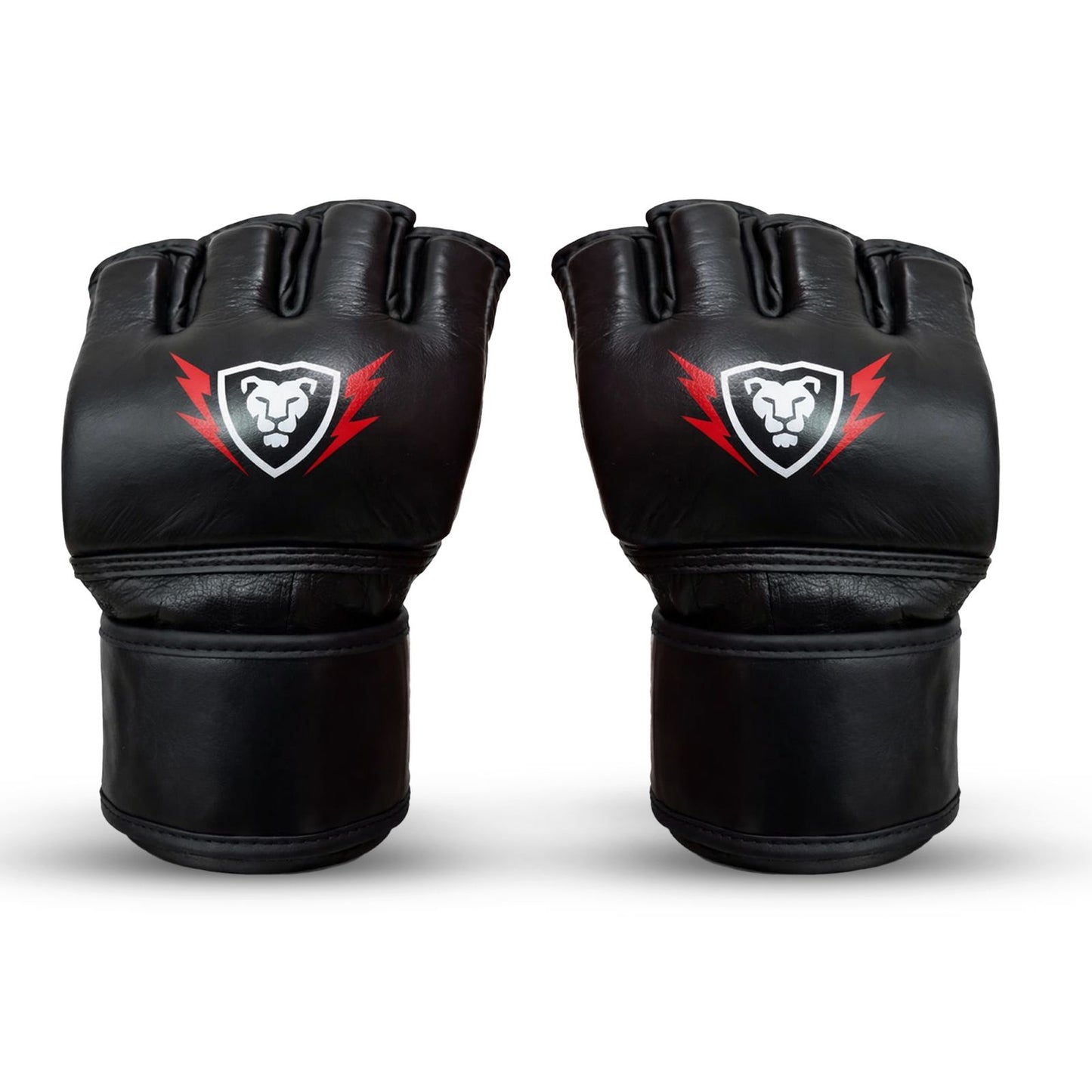 Leather Open Palm MMA Fight Gloves 4 Oz, Unisex