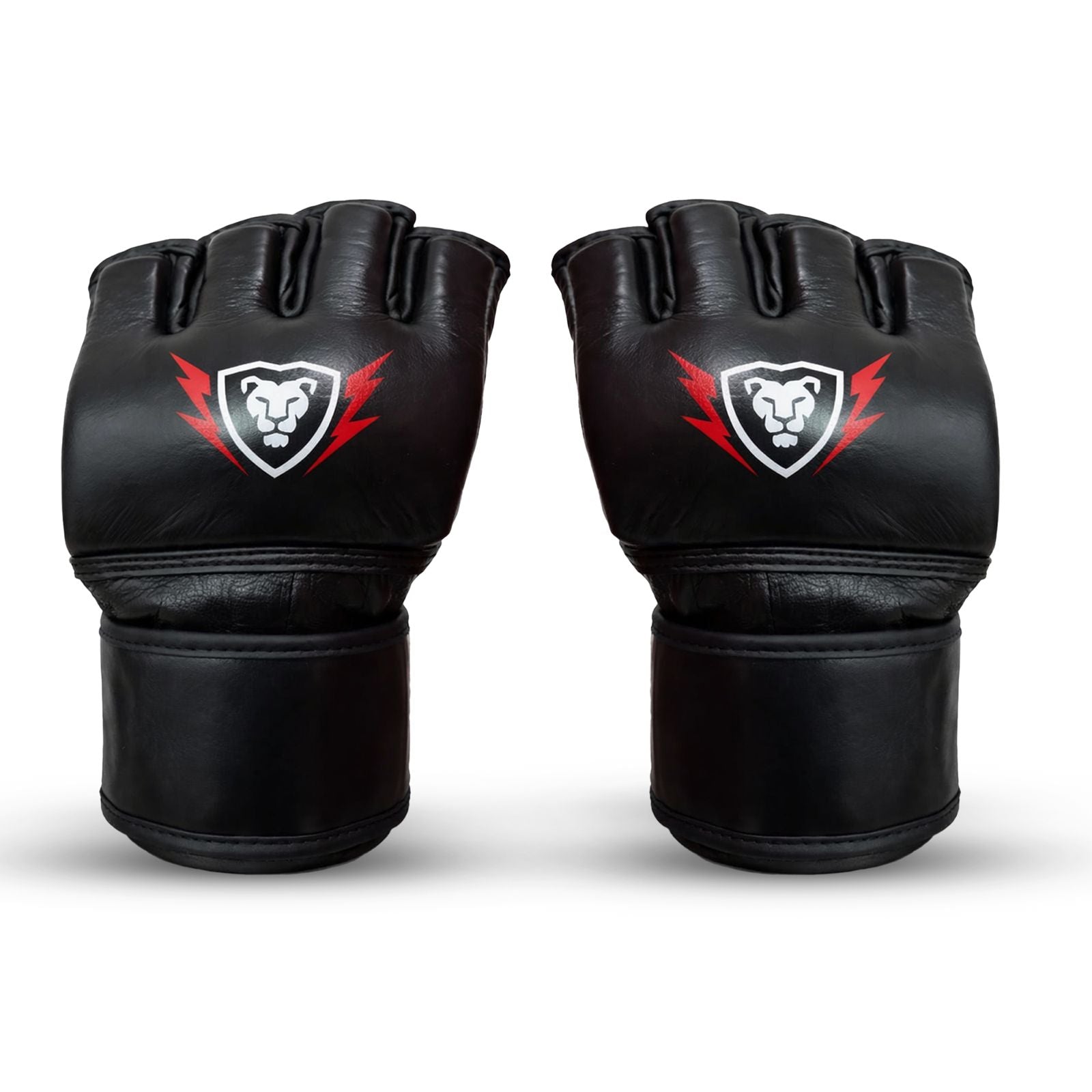Leather Open Palm MMA Fight Gloves 4 Oz, Unisex